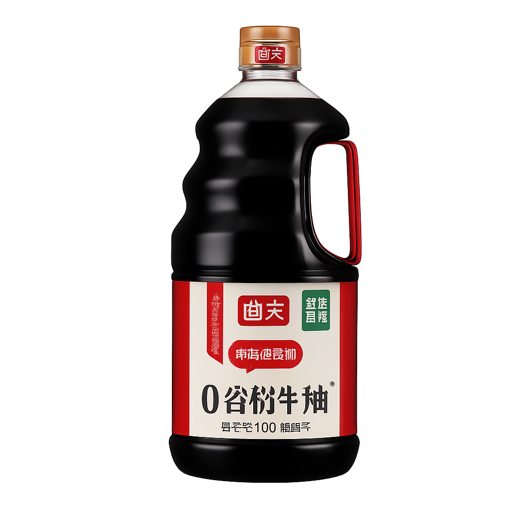Mei Wei: Molho de Soja Premium(海天特级金标生抽)- Haitian 1,9L - Embalagem em Fundo Branco