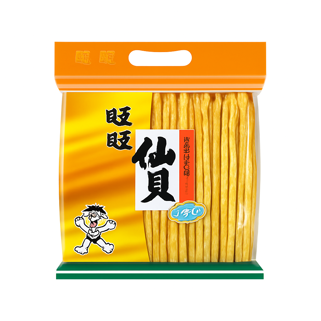 Mei Wei: Biscoito de Arroz Senbei(旺旺仙贝)- Want Want 258g - Embalagem em Fundo Branco