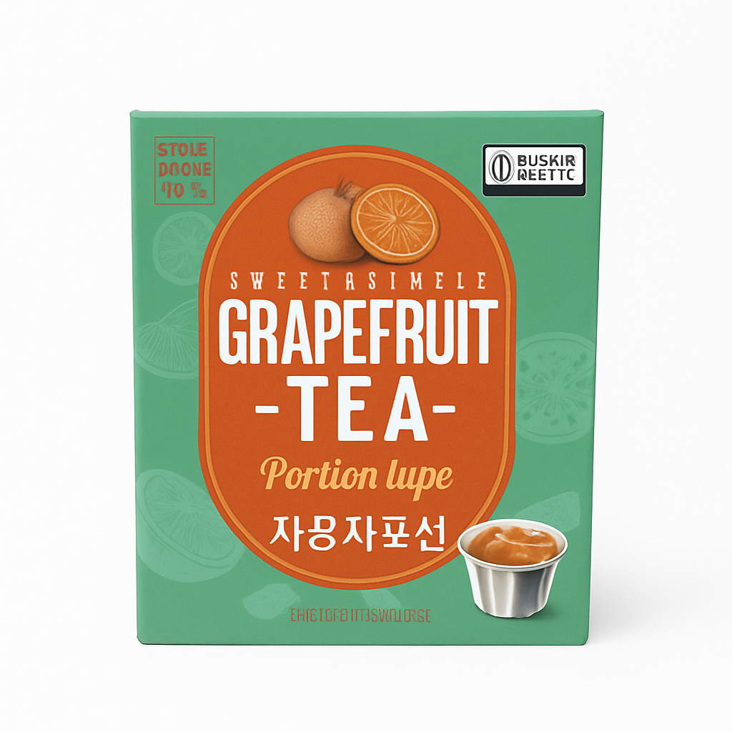 Mei Wei: Chá de Toranja(자몽차)- Nokchawon 450g - Embalagem em Fundo Branco