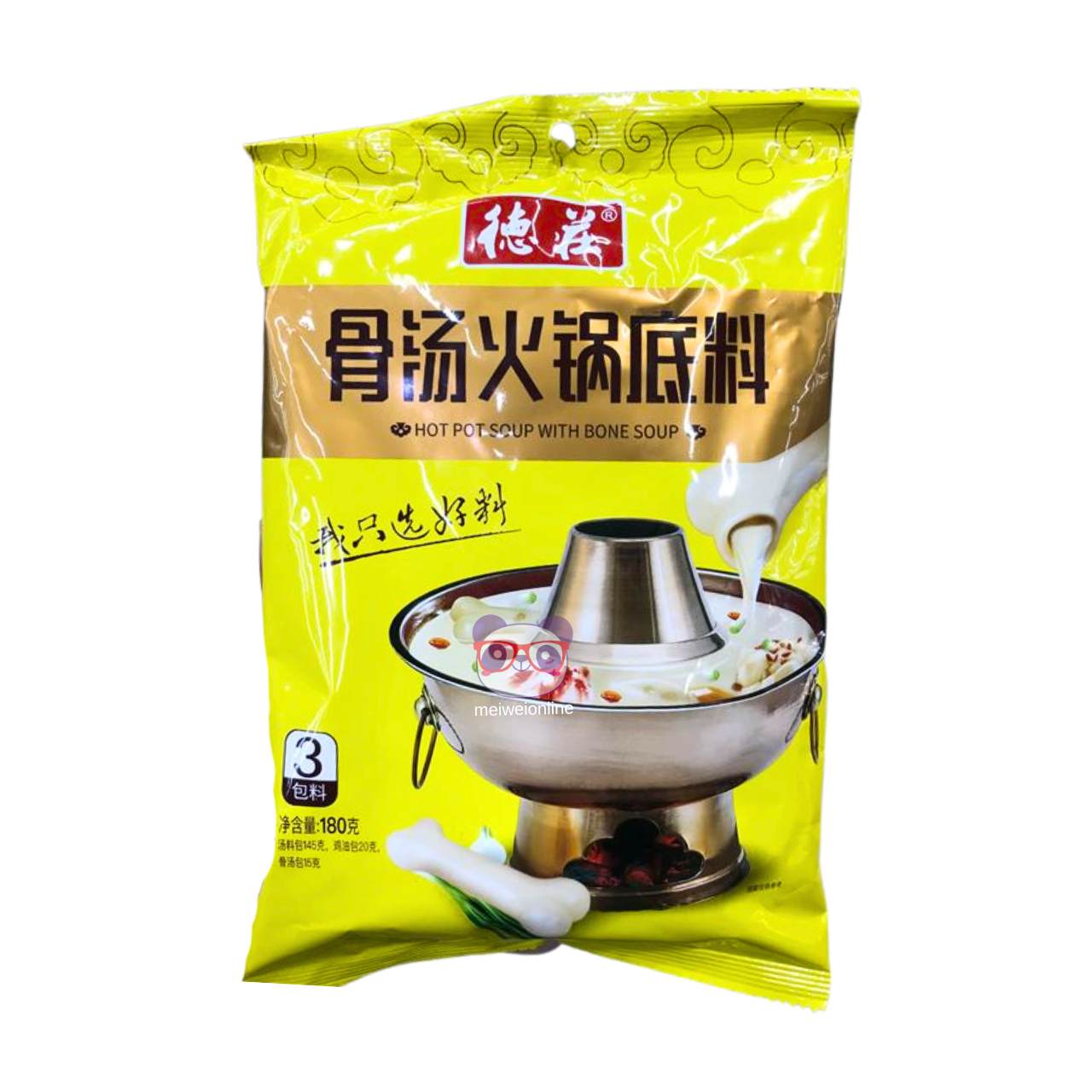 Base de hot pot sopa de osso - DeZhuang 180g