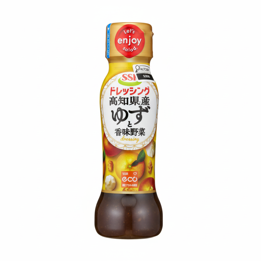 Mei Wei: Molho para Salada Yuzu SSK 160ml - Embalagem em Fundo Branco