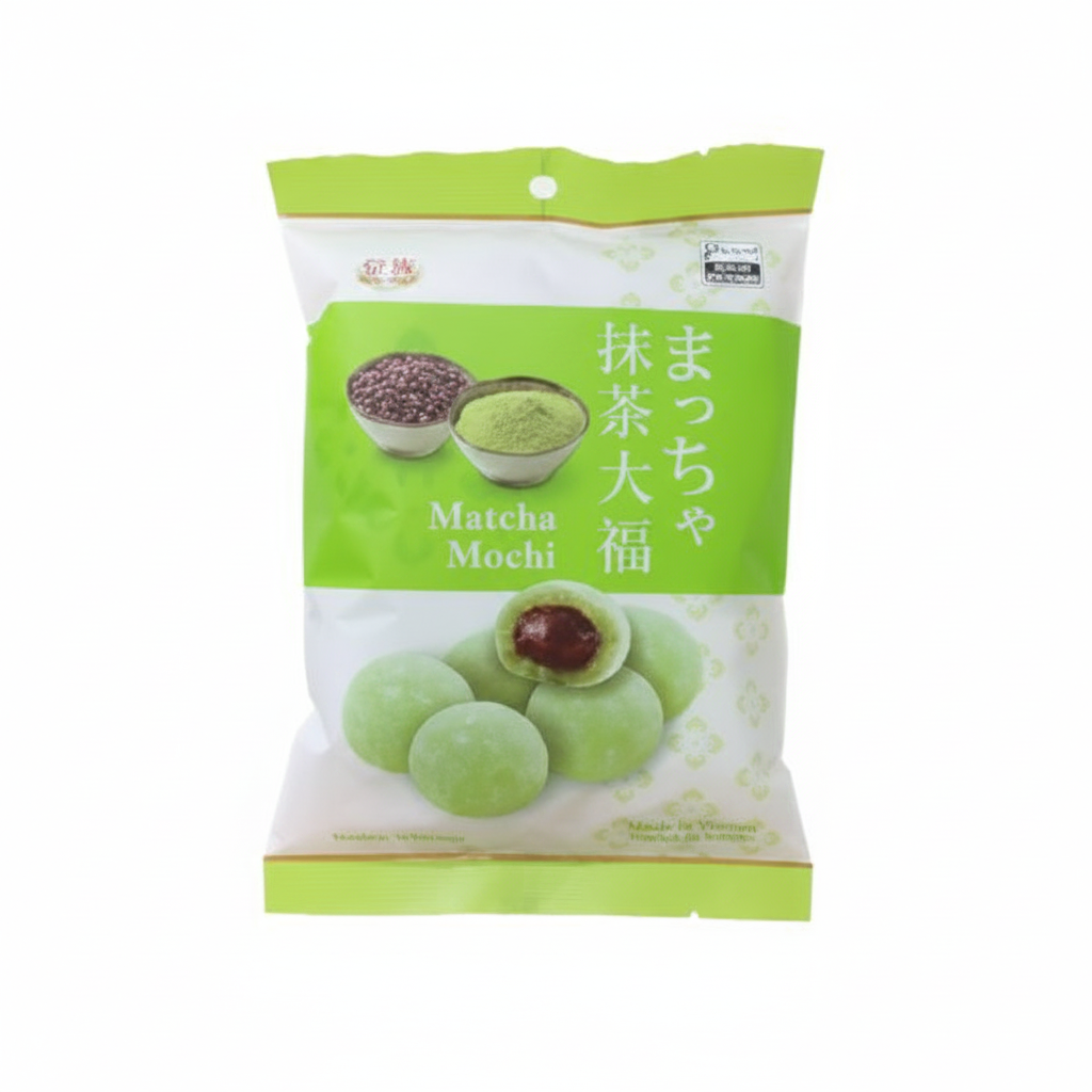 Mochi Chá Verde Azuki Royal Family 120g - Doce Japonês Autêntico
