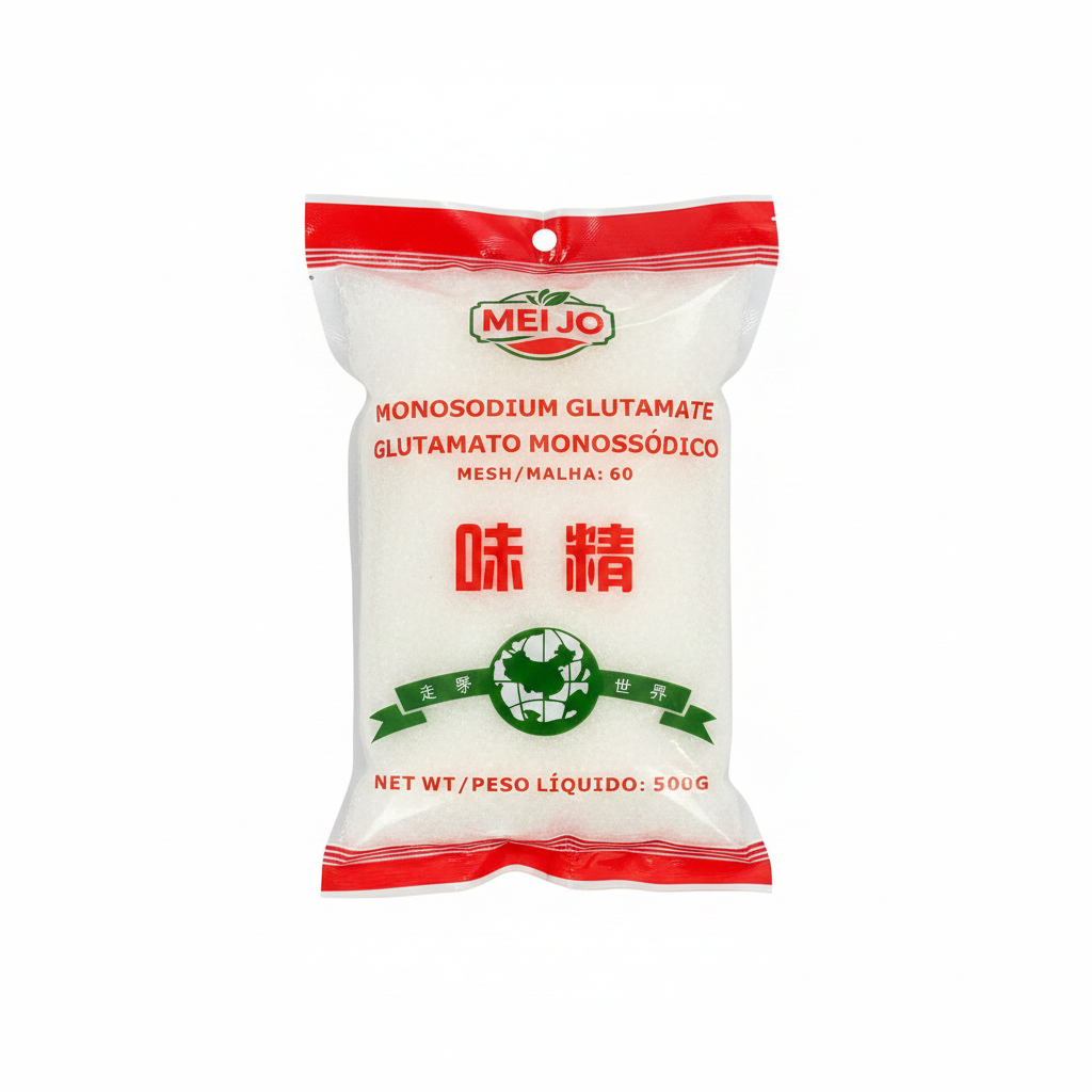 Mei Wei: Glutamato Monossódico 500g - Embalagem em Fundo Branco