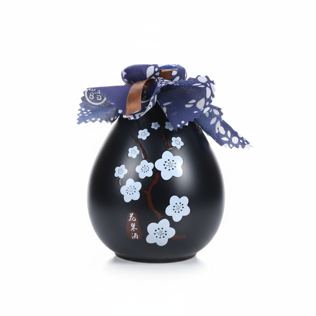 Mei Wei: Licor Floral Sabor Pêssego Yimandi 500ml - Embalagem em Fundo Branco