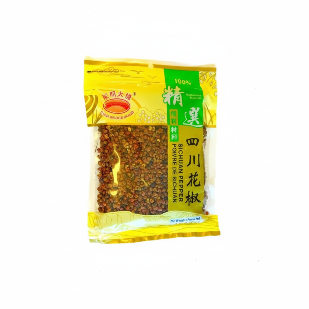 Mei Wei: Pimenta Bolinha de Sichuan D.M.D Bridge 114g - Embalagem em Fundo Branco