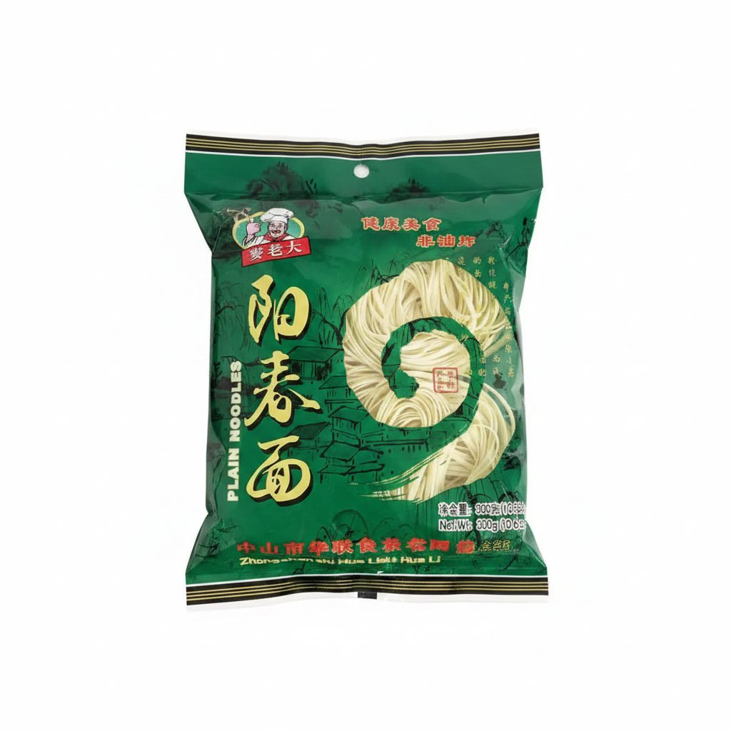 Mei Wei: Lamen Yangchun Laoye 300g - Embalagem em Fundo Branco
