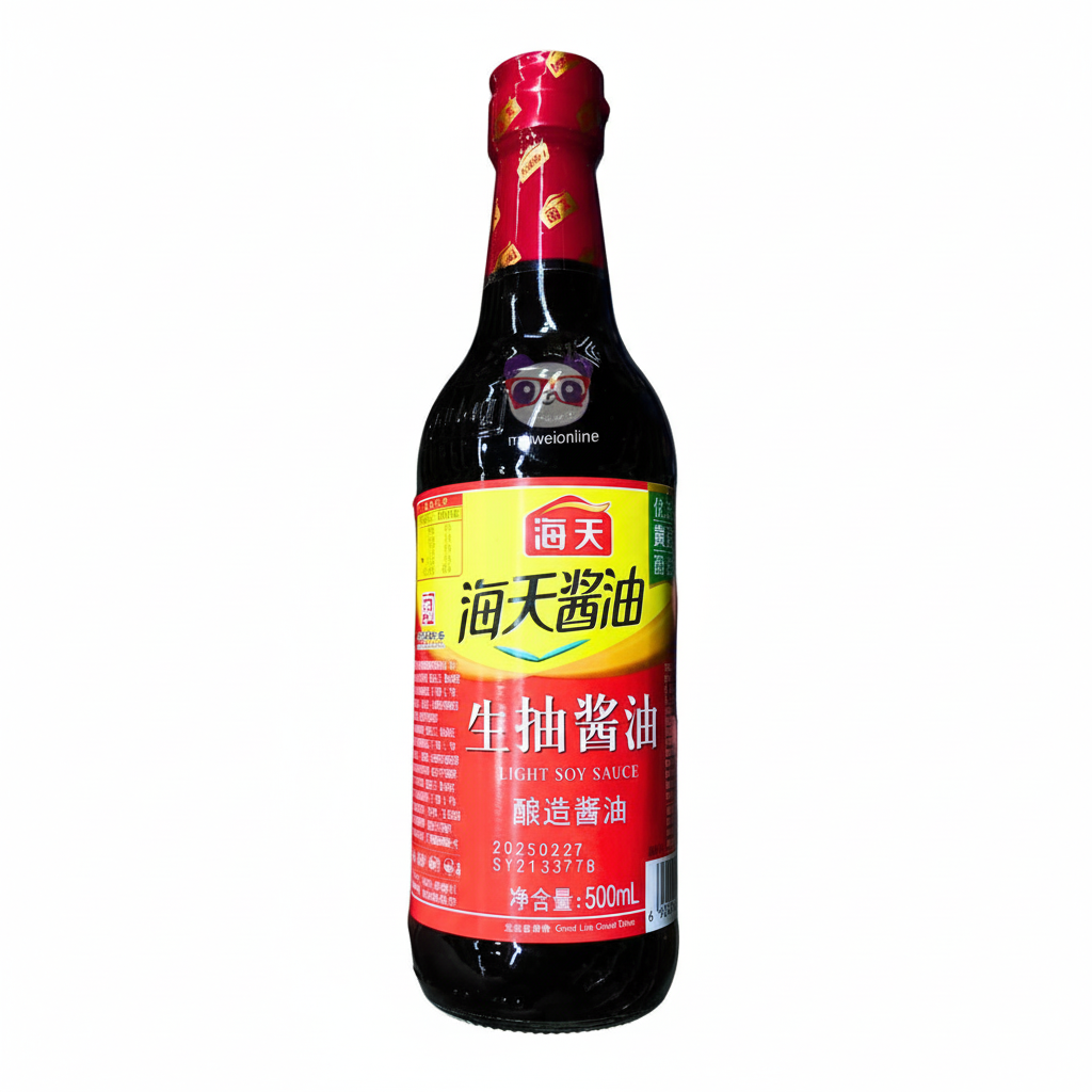 Mei Wei: Shoyu Light Molho de Soja Claro Haday 500ml - Embalagem em Fundo Branco