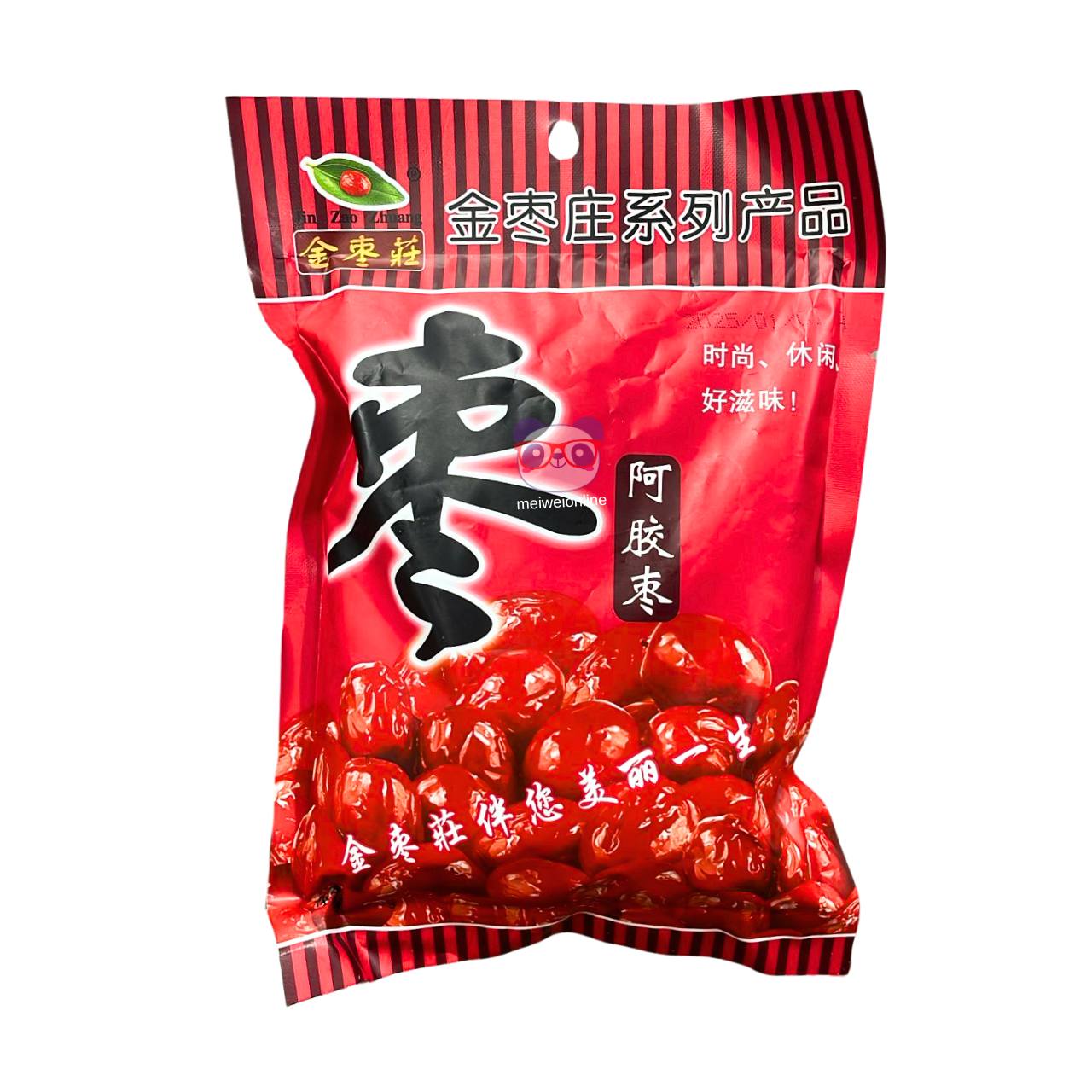 Jujuba (tâmara vermelha) com gelatina de pele de burro - Jin Zao Zhuang 200g