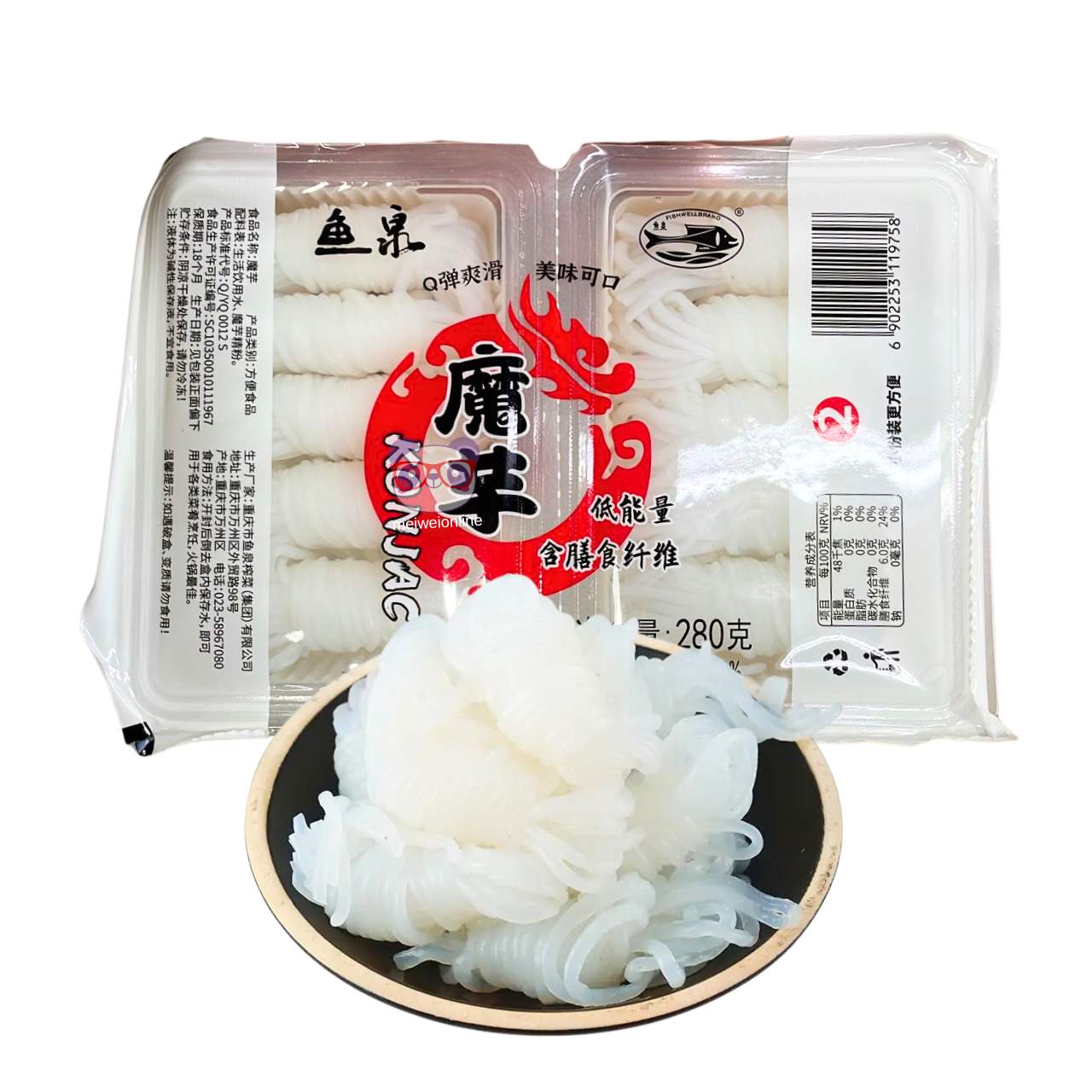 Macarrão nó de Konjac - Fish Well 280g