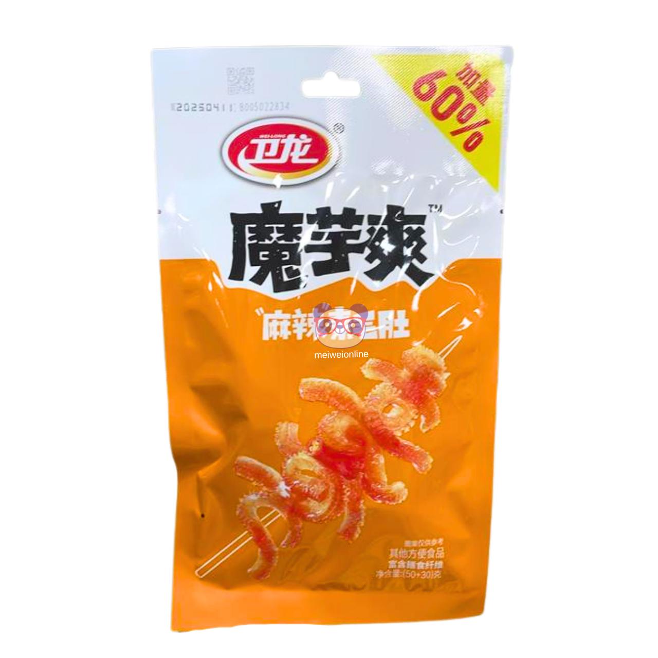 Tiras de konjac super picante - WeiLong 80g