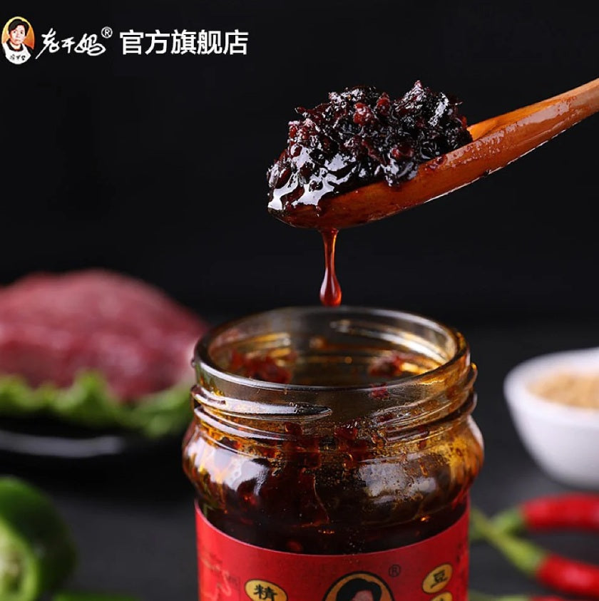 Molho de pimenta com carne bovina (老干妈牛肉末) - Lao Gan Ma 210g