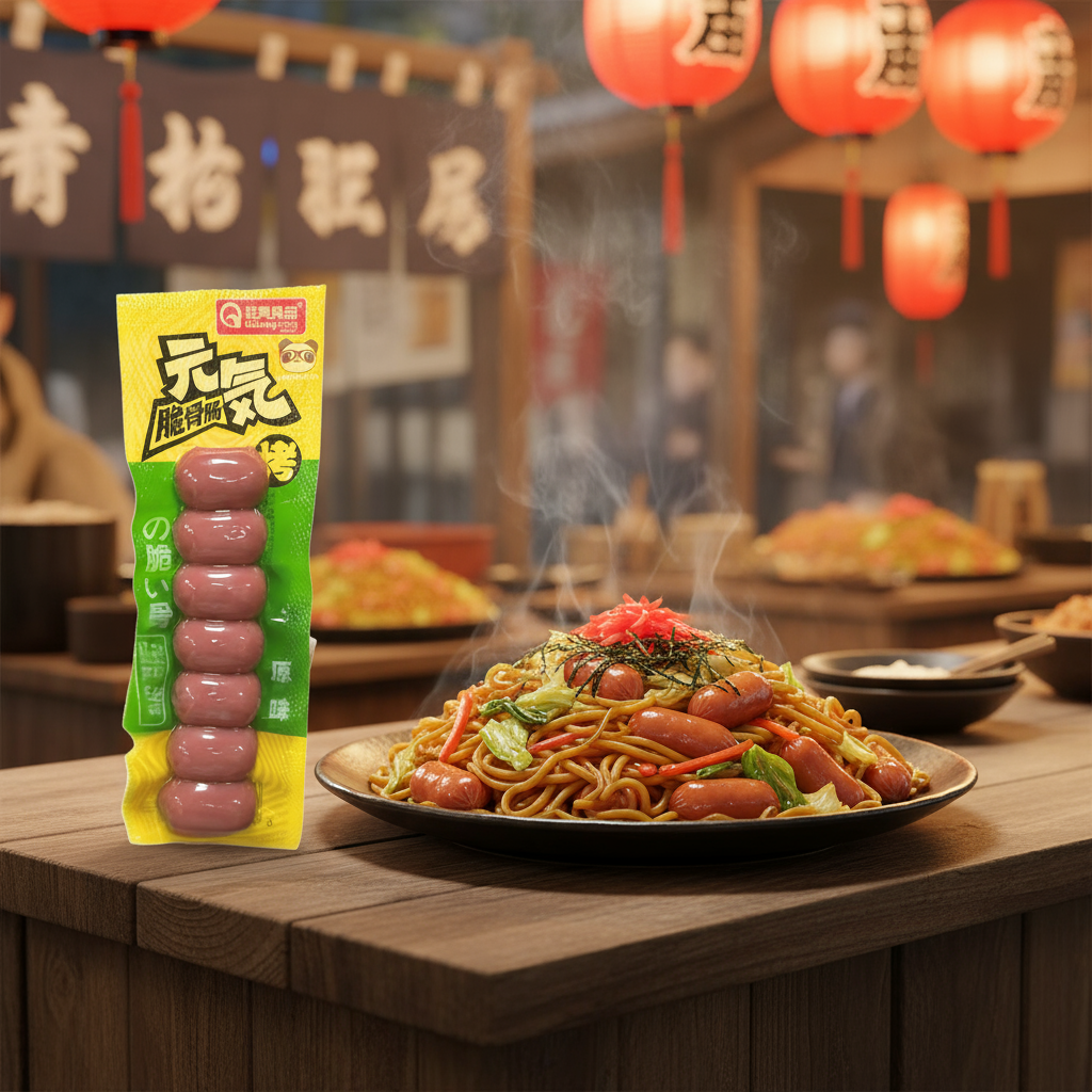 Linguiça de Frango com Cartilagem Dilang 60g- 元气脆骨肠