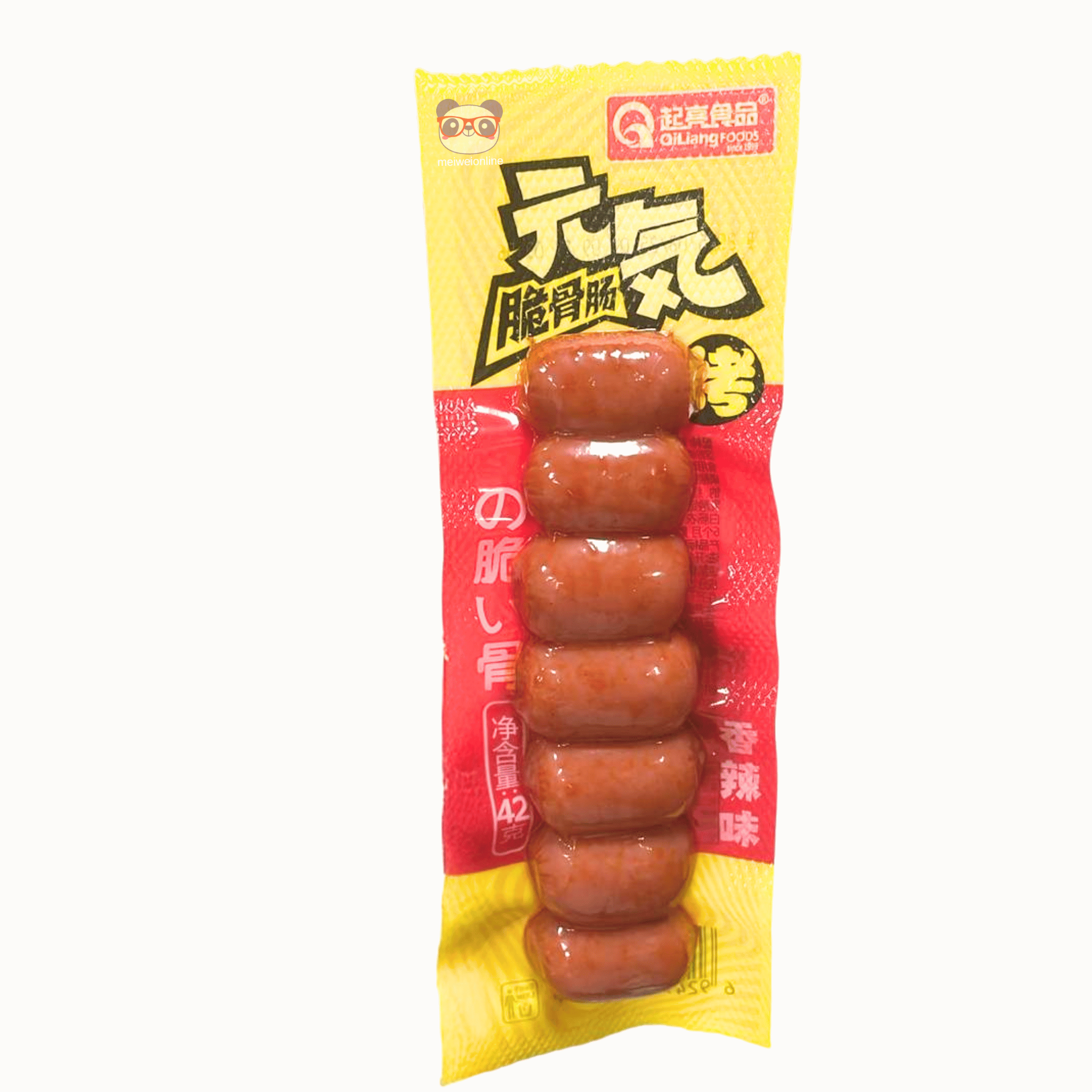 Linguiça de Frango Picante com Cartilagem Dilang 60g- 元气脆骨肠