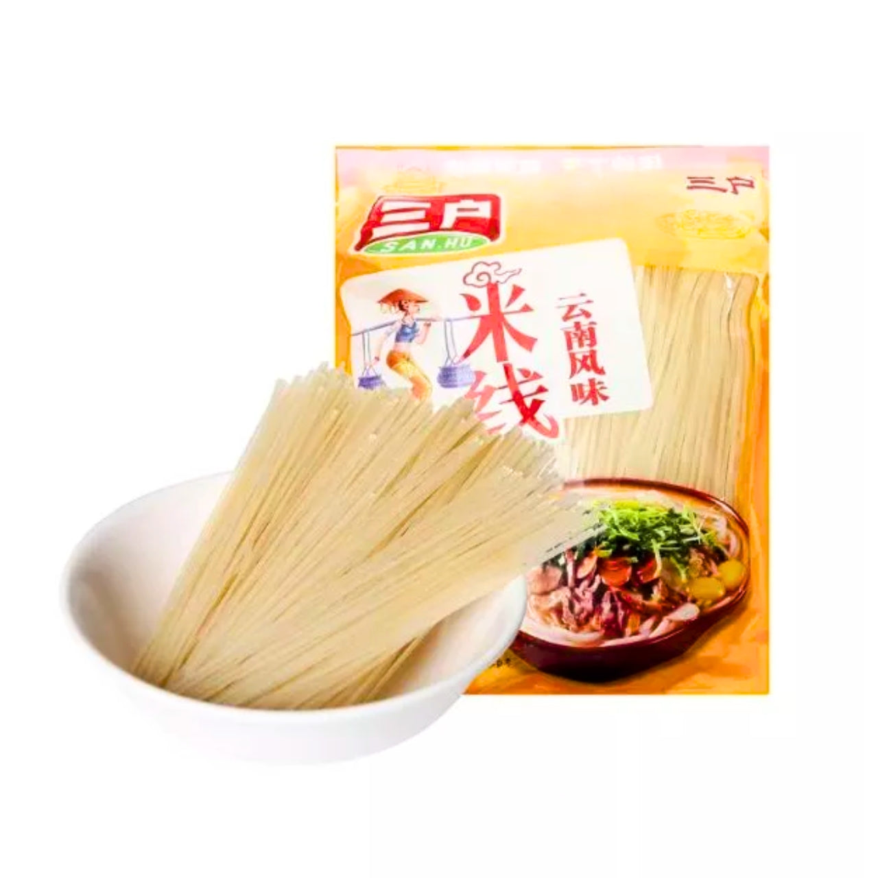 Macarrão de arroz Yunnan - San-Hu 1kg