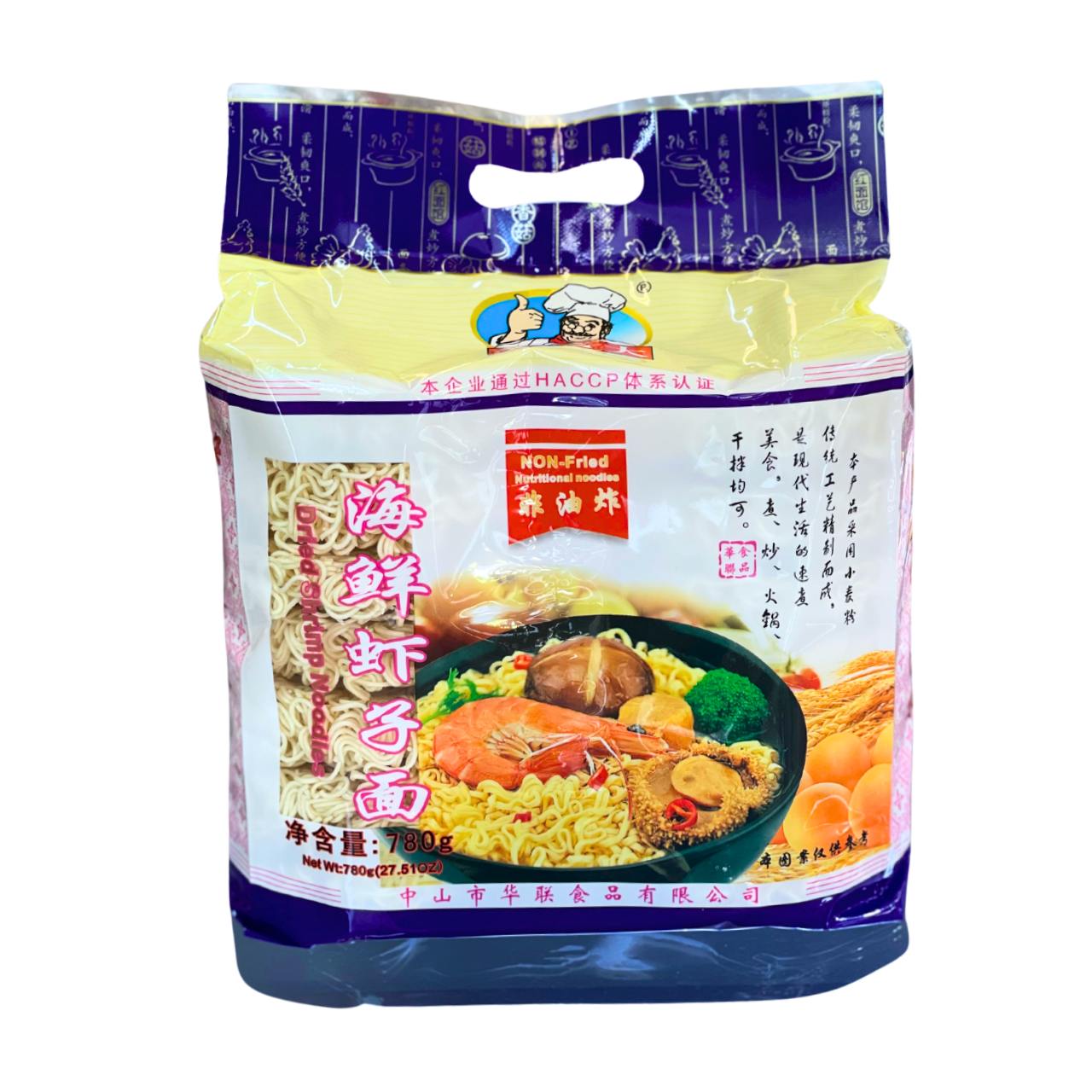 Macarrão sabor camarão seco - Mailaoda 780g