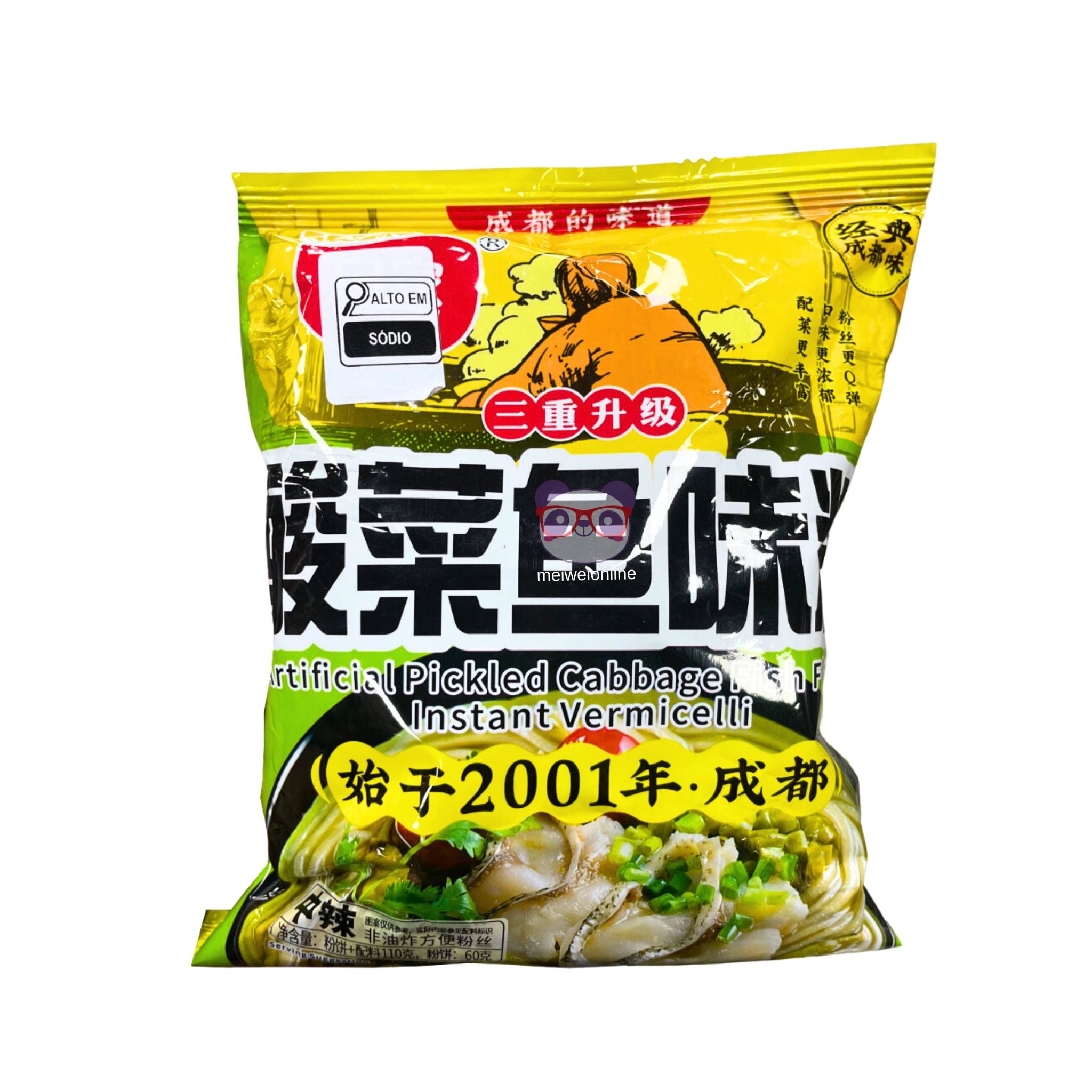 Macarrão instantâneo de feijão verde - Sichuan Ropeway 60g