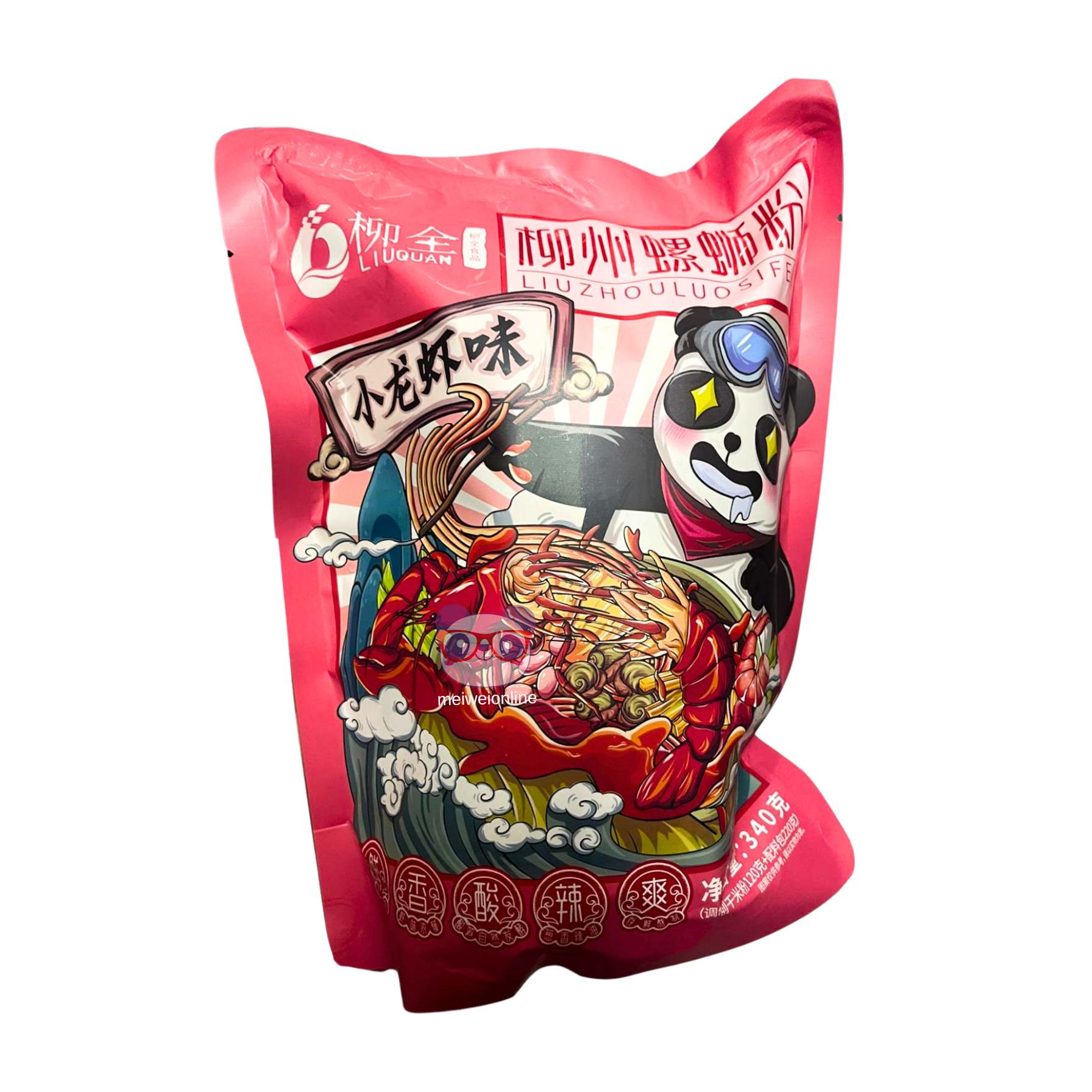 Macarrão instantâneo sabor lagosta - Liu Zhou 340g