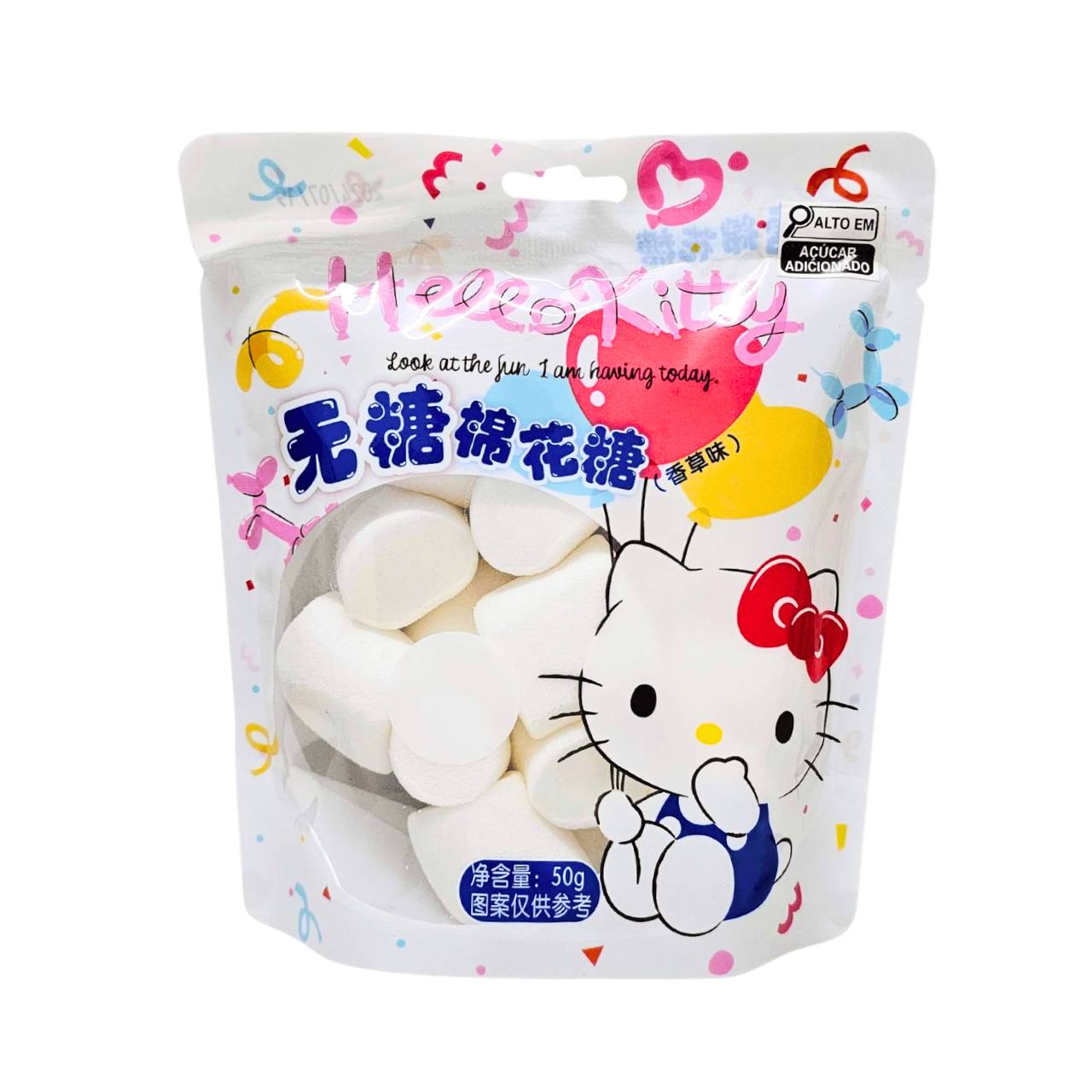 Marshmallow diet sabor baunilha Hello Kitty - Sanrio 50g