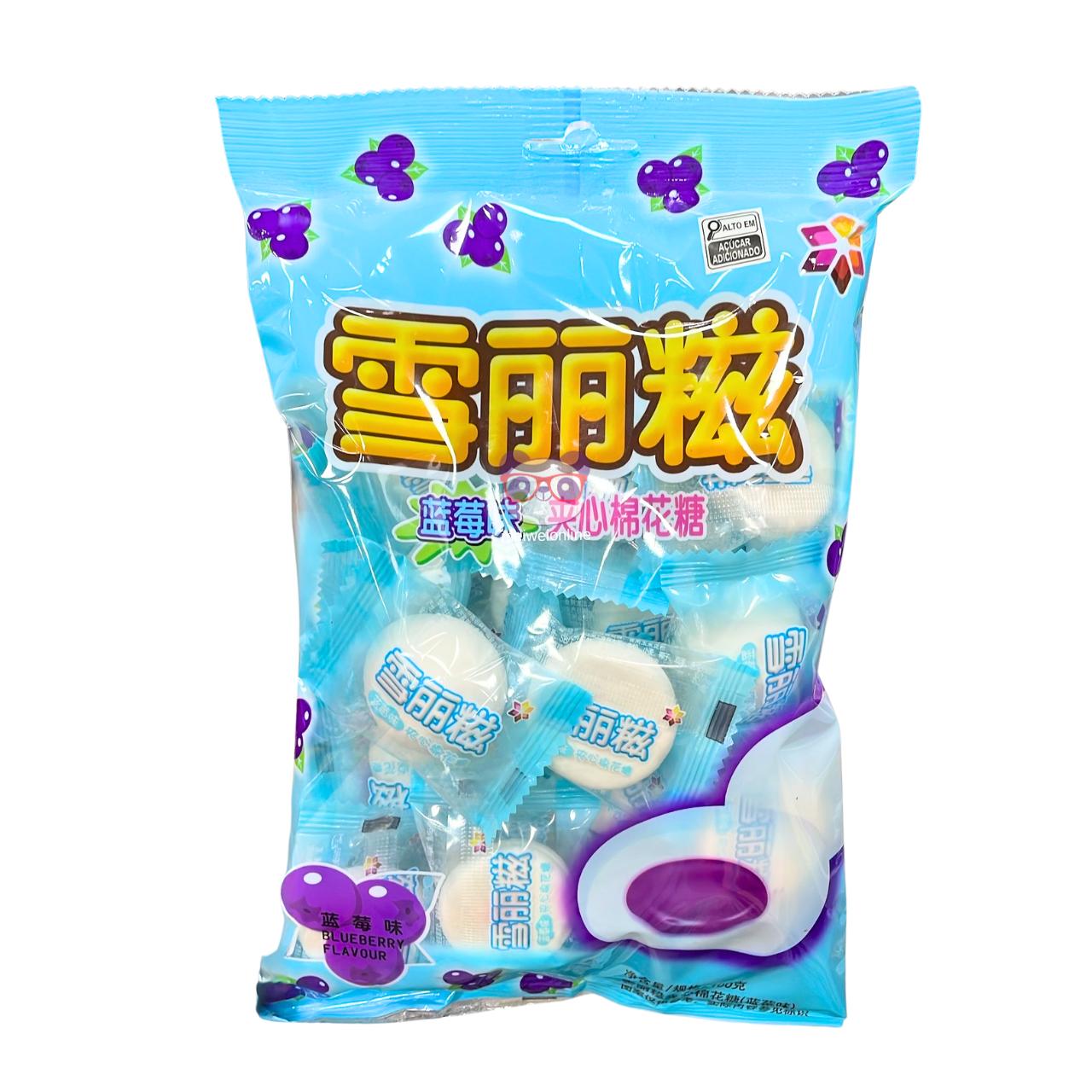 Marshmallow recheado sabor blueberry - Foshan 100g