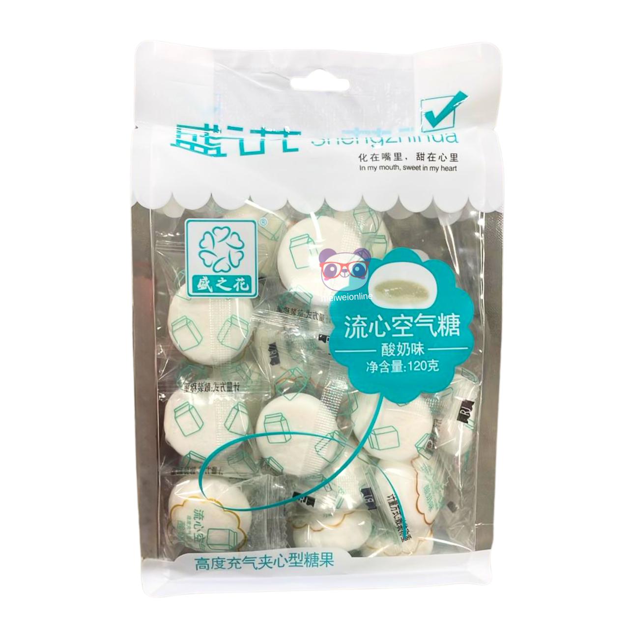 Marshmallow recheado sabor iogurte - Shengzhihua 120g