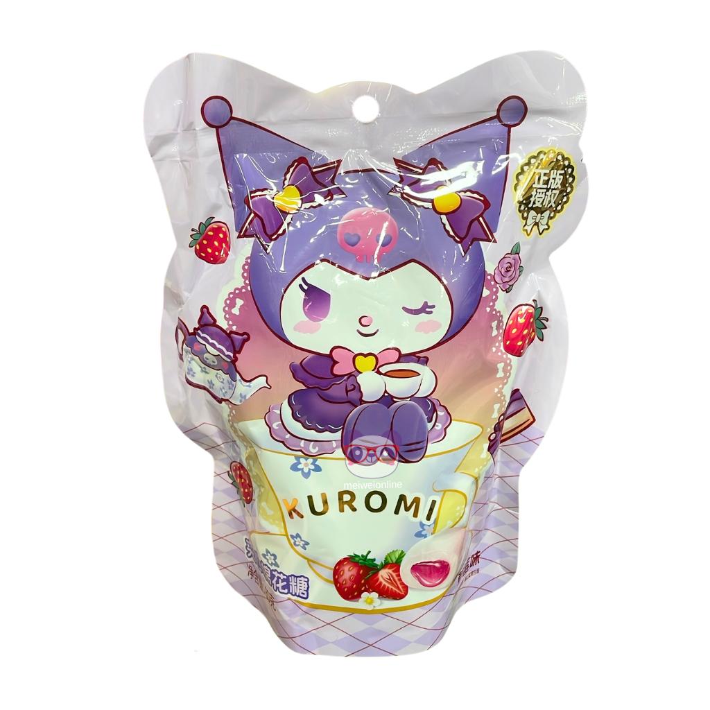 Marshmallow recheado sabor morango Kuromi - Sanrio 80g