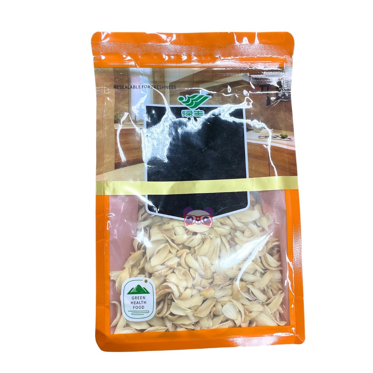 Pacote Bai He seco 百合干 Green Health Food, bulbo de lírio desidratado para sopas e sobremesas chinesas