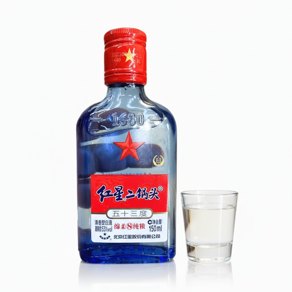 Baijiu Hongxing Erguotou 150ml - 红星二锅头