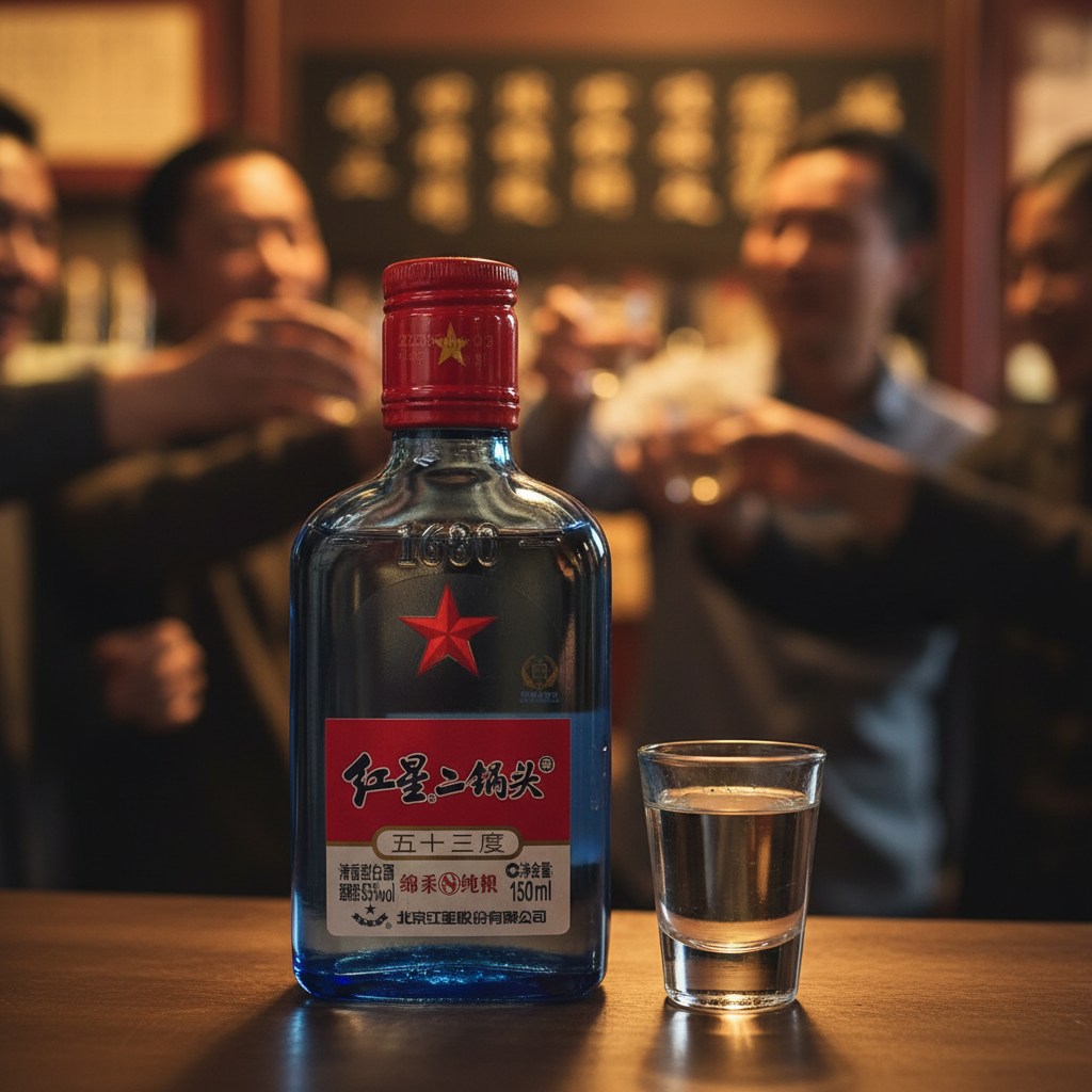 Baijiu Hongxing Erguotou 150ml - 红星二锅头