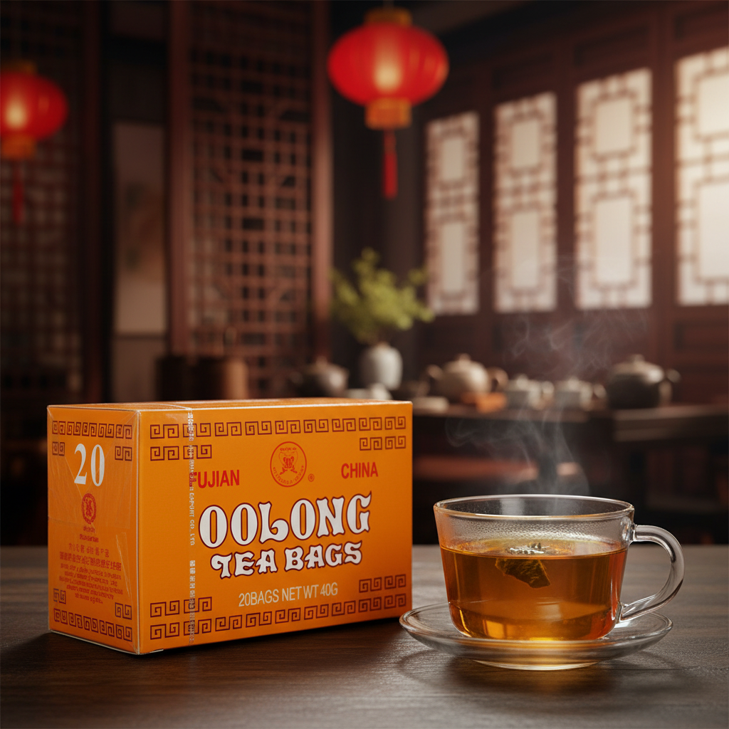 Mei Wei: Chá de Oolong Tea Fujian 20 sachês 40g em casa de chá tradicional chinesa - cerimônia do chá autêntica e cultural