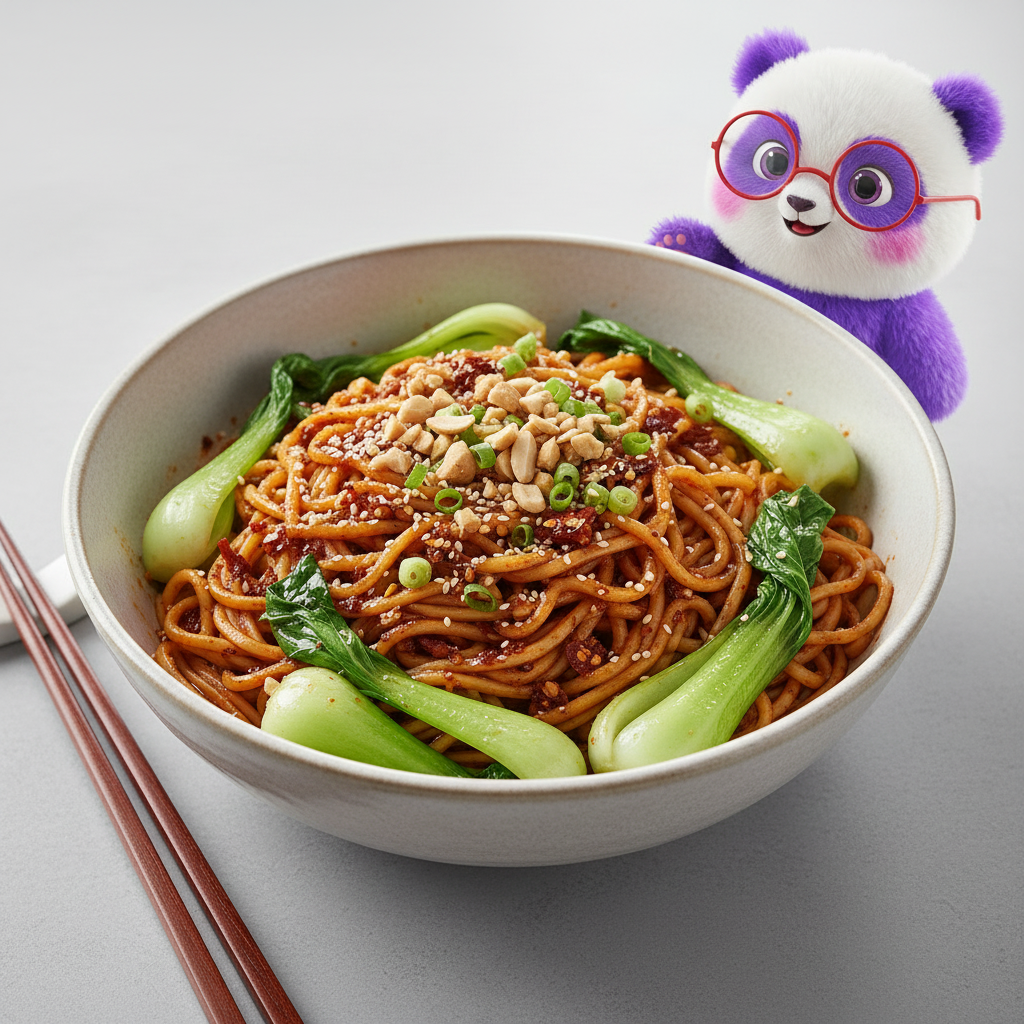 Mei Wei: Macarrão com pimenta Lao Gan Ma crocante