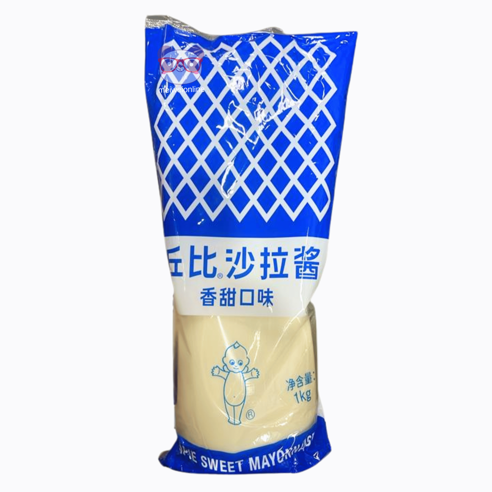 Maionese Kewpie chinesa doce para salada embalagem 1kg 丘比 沙拉酱 香甜口味