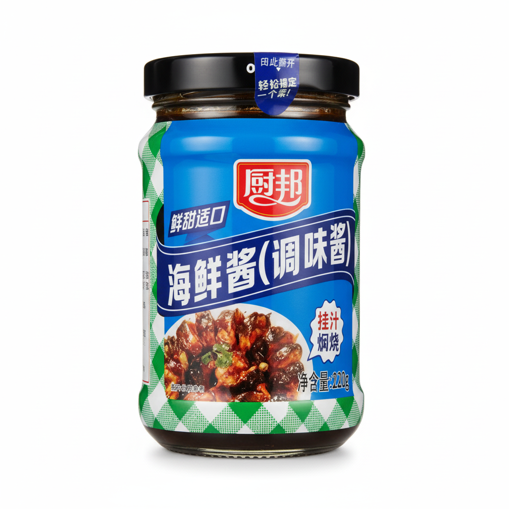 Mei Wei: Molho Hoisin Chubang 220g - Embalagem em Fundo Branco
