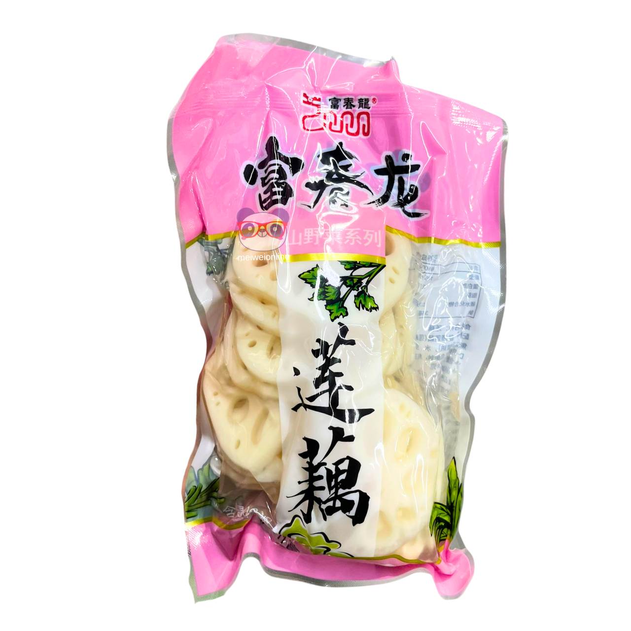 Mei Wei Raiz de lótus chinesa fatiada em conserva 富春龙 莲藕 300g