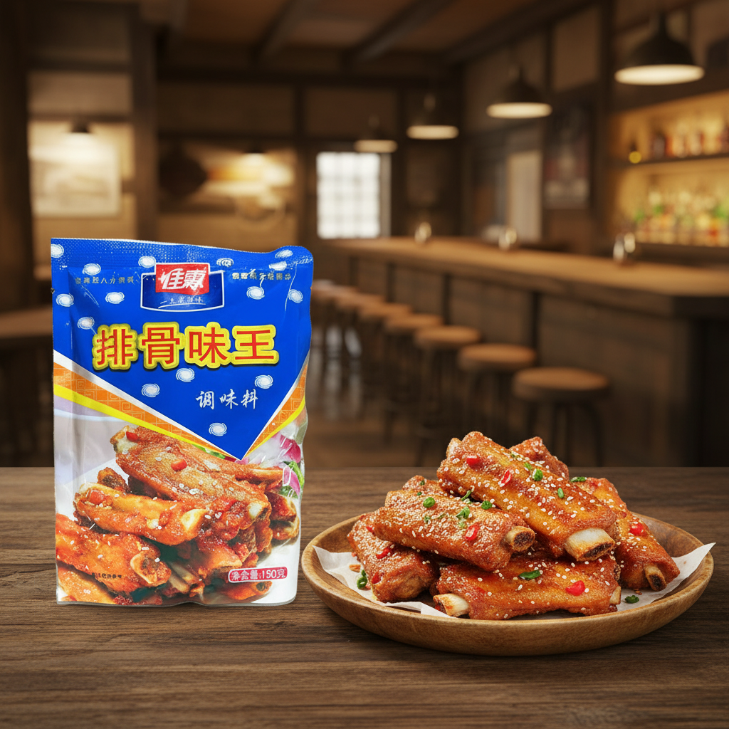 Tempero Chinês Rei do Sabor de Costela Jiale 150g - 排骨味王 调味料