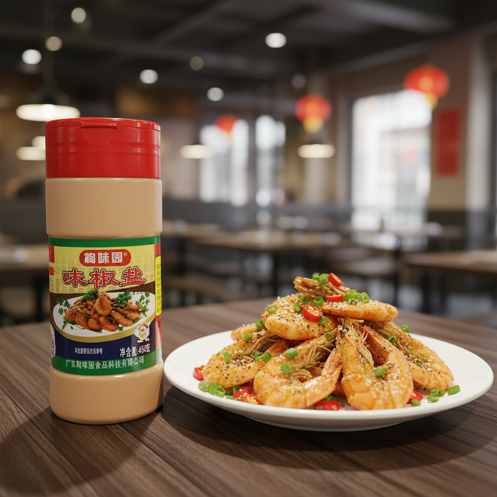 Tempero Chinês Sal e Pimenta em Pó Tao Wei Yuan 454g - 陶味园味椒盐