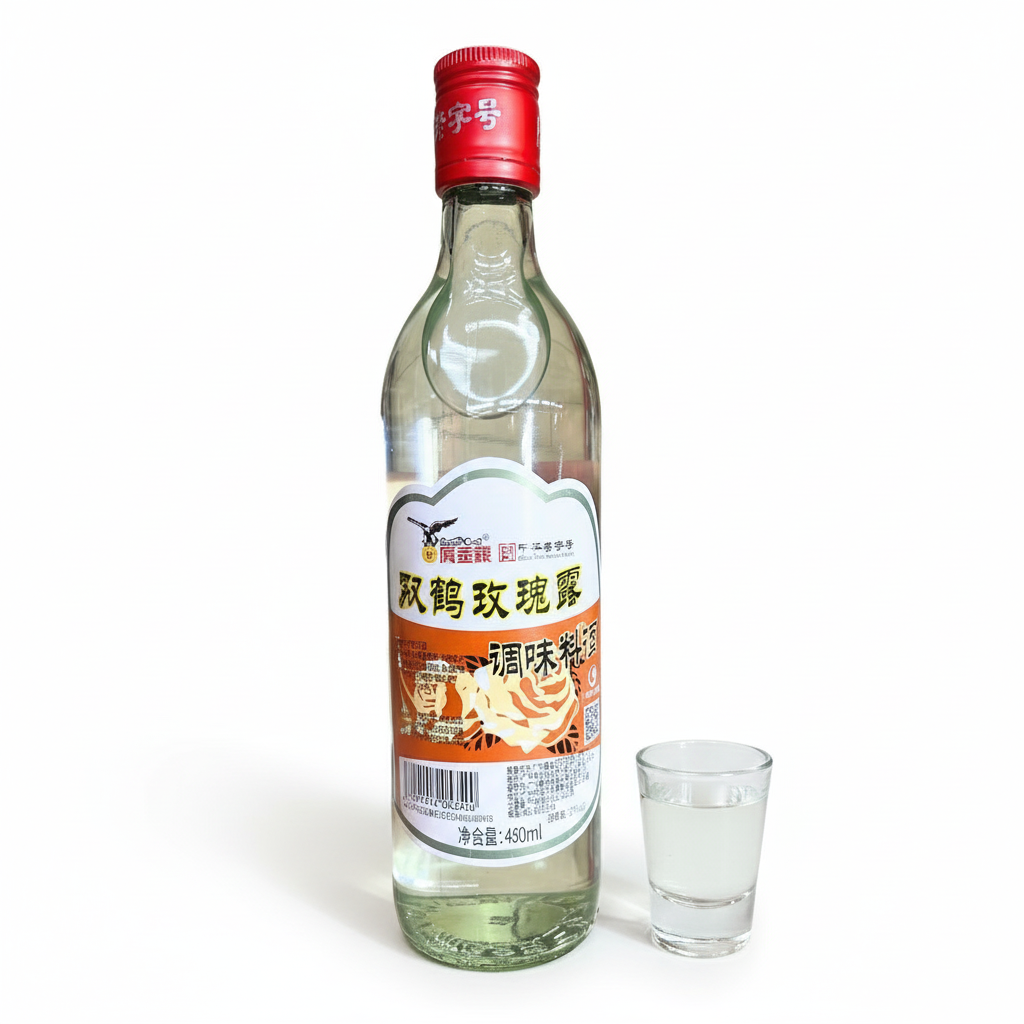 Vinho de Arroz Shaoxing para Culinária 480ml - 双鹤玫瑰露