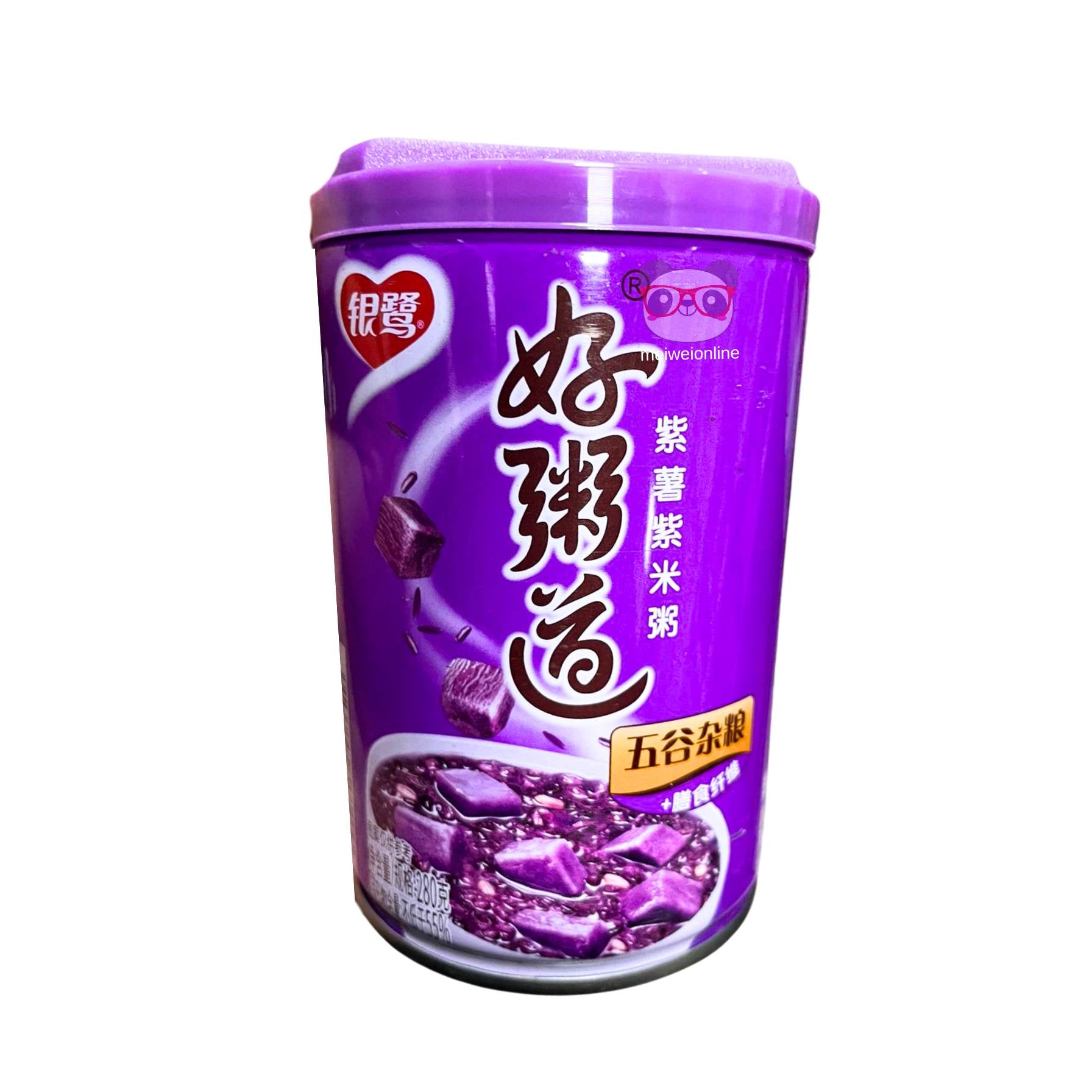 Mingau de arroz roxo e batata doce roxa - Yinlu 280g