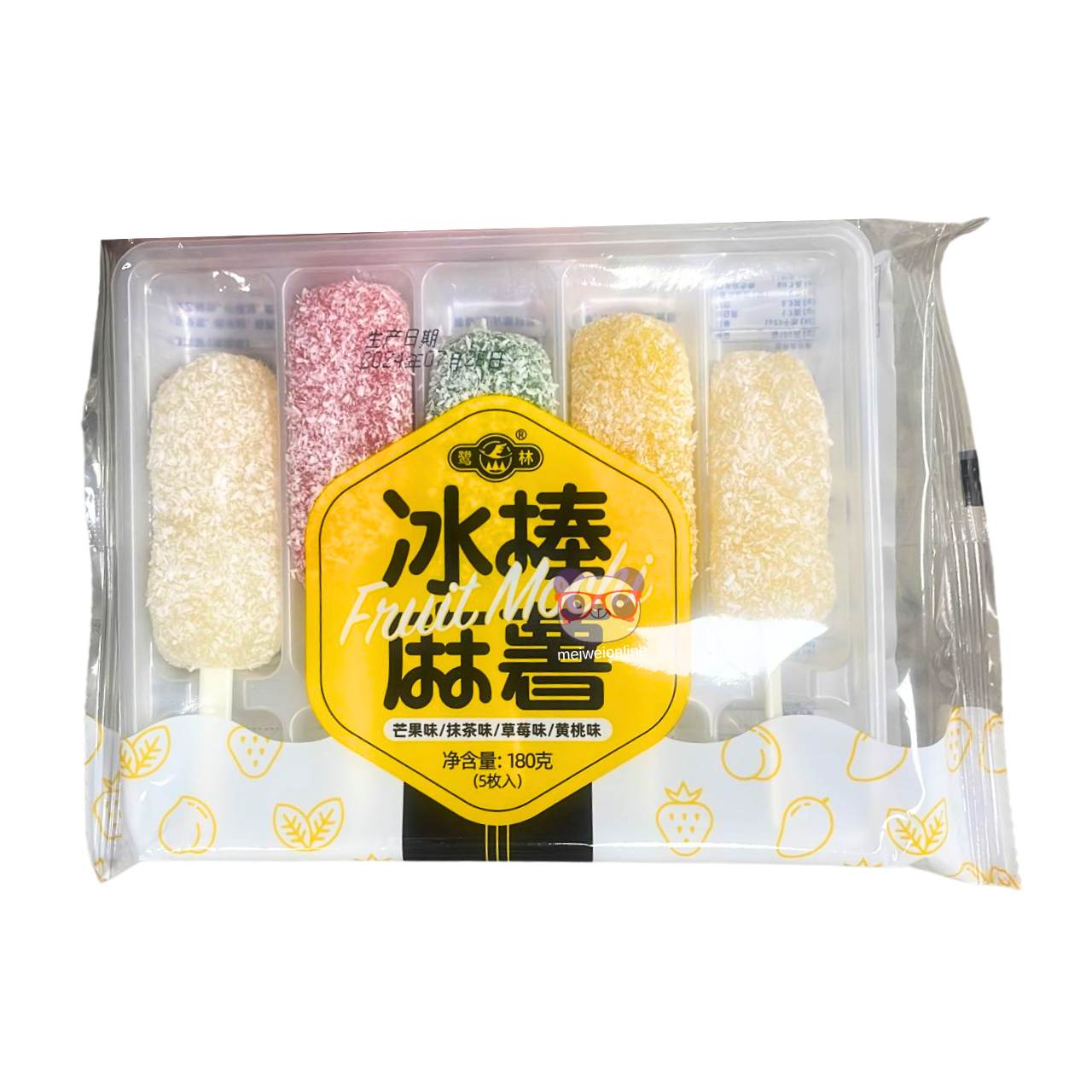 Mochi de frutas no palito 180g