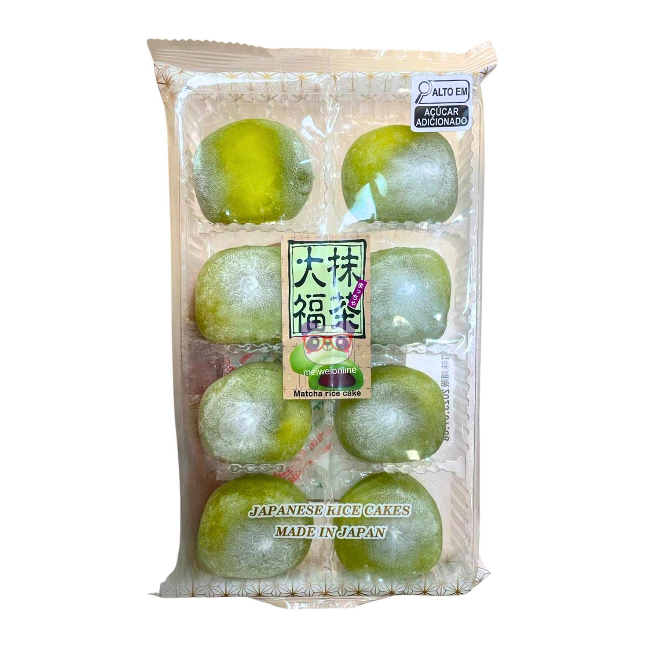 Mochi Daifuku sabor matcha e feijão azuki - Kubota 208g
