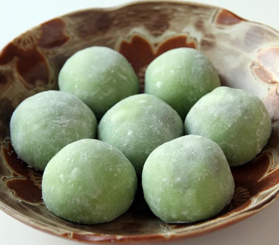 Mochi recheado sabor uva verde - Yuanqi Wanzi 180g
