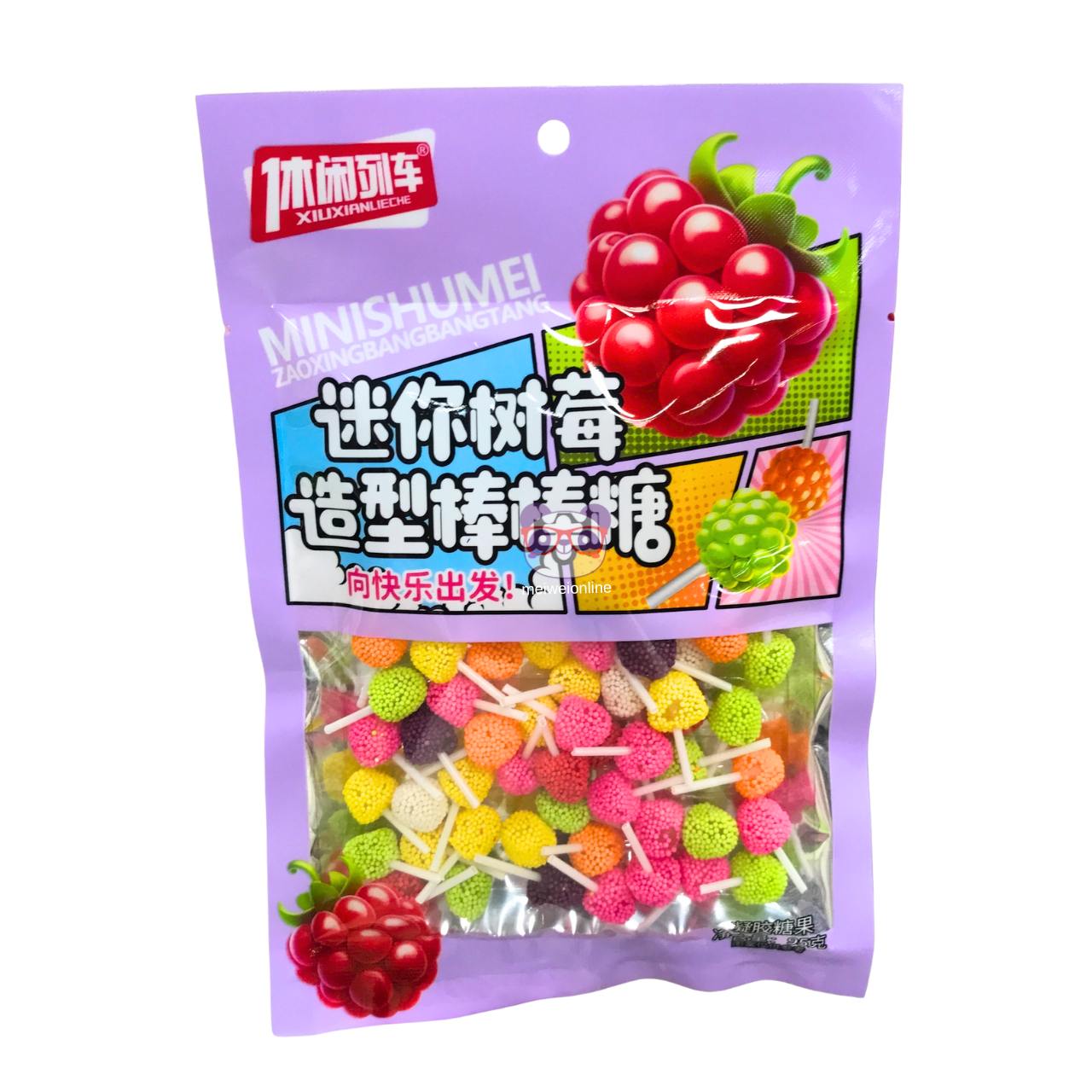 Pirulito com formato de framboesa (Minishumei) - Xiu Xian Lieche 95g