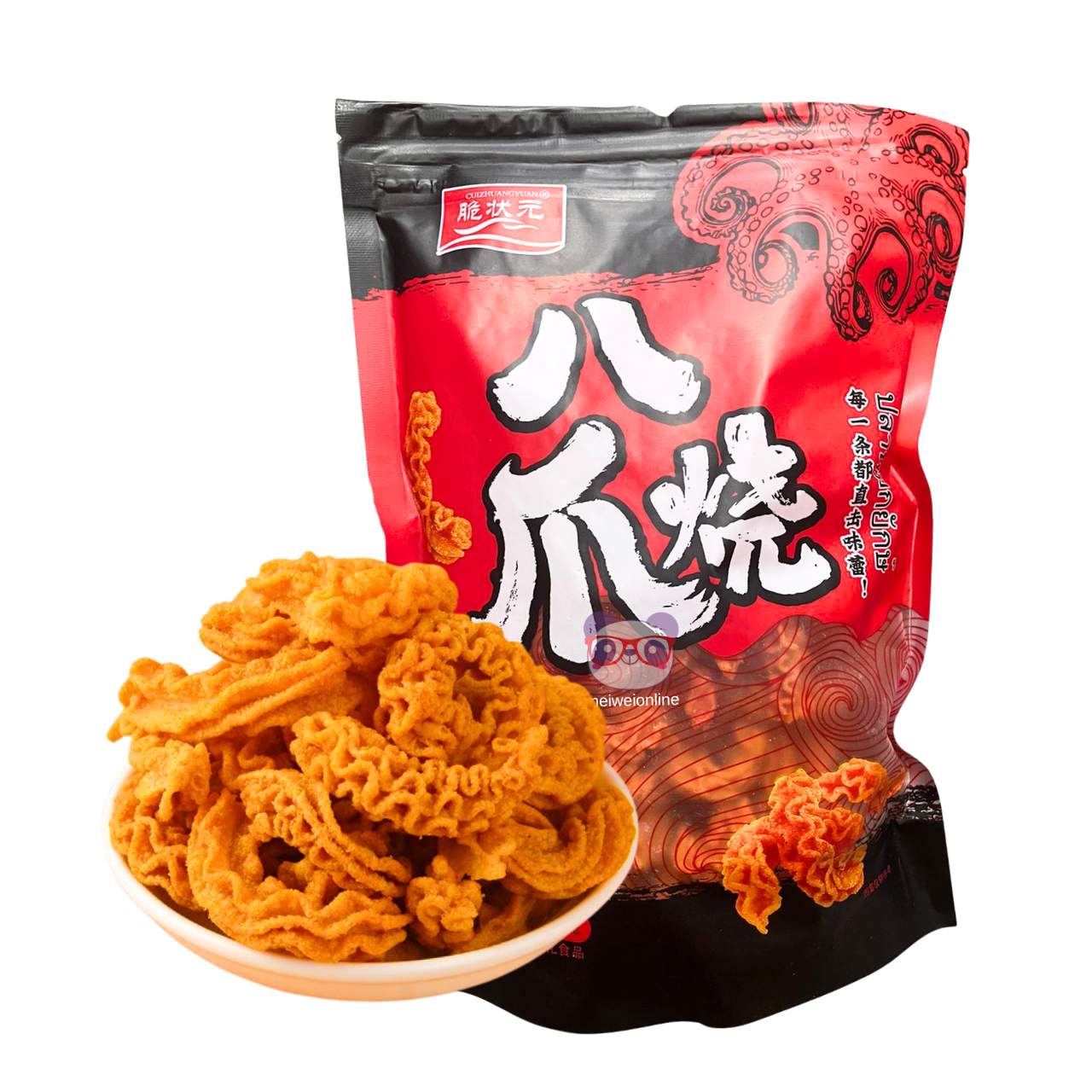 Salgadinho de polvo grelhado picante - CuiZhuangYuan 188g