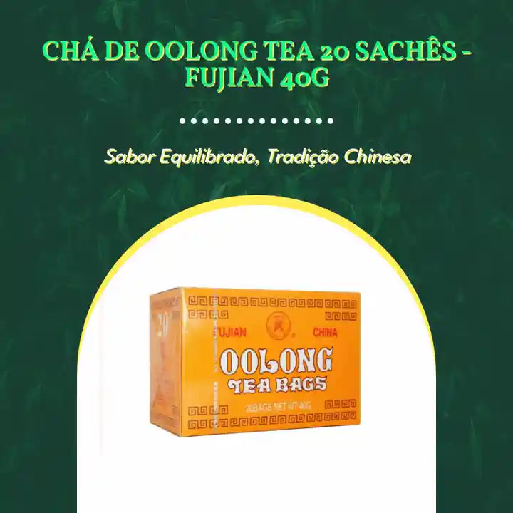 Chá de Oolong Tea 20 sachês - Fujian 40g by@Outfy