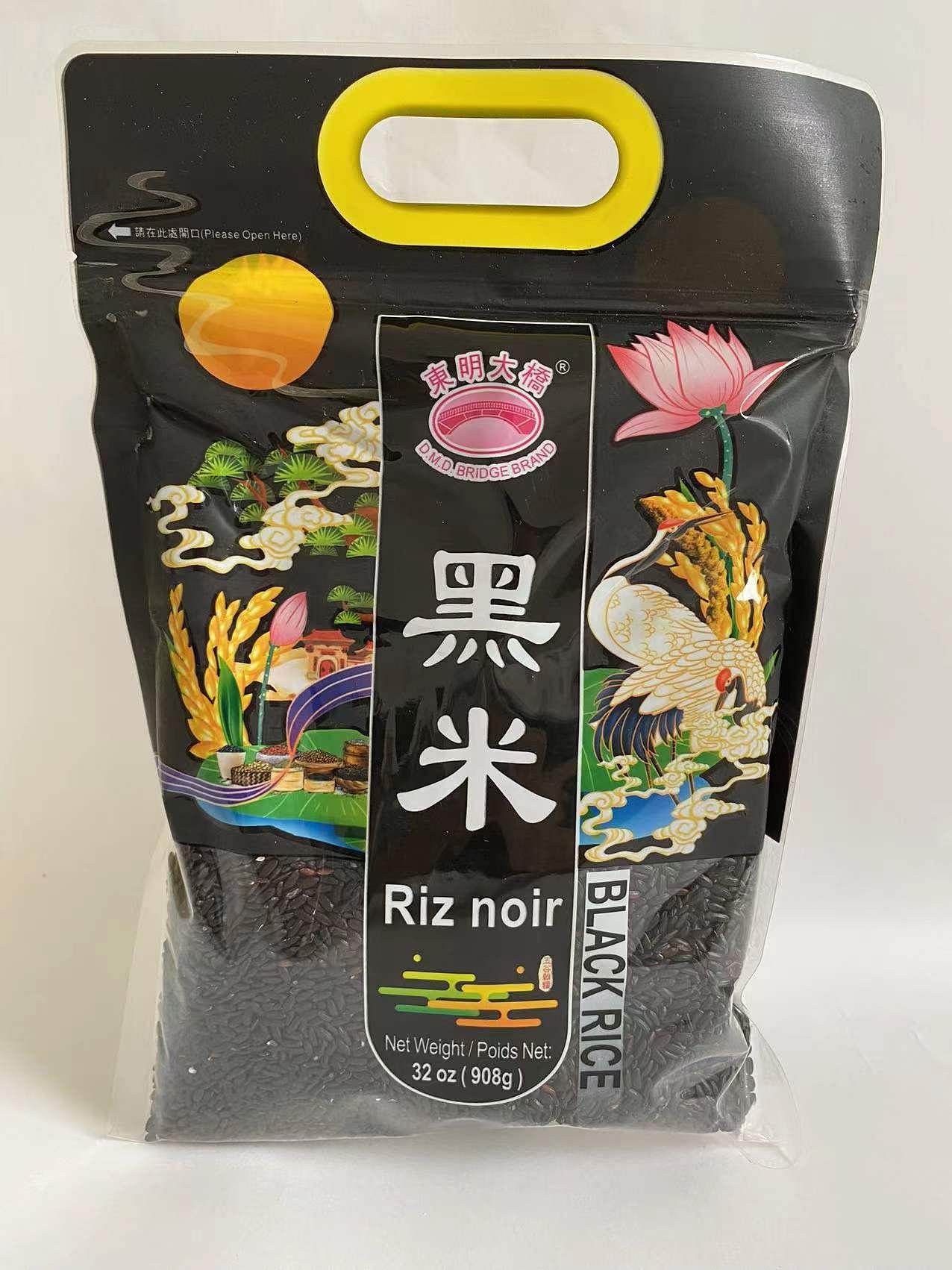 Arroz Preto(黑米)- Dong Ming Da Qiao 908g