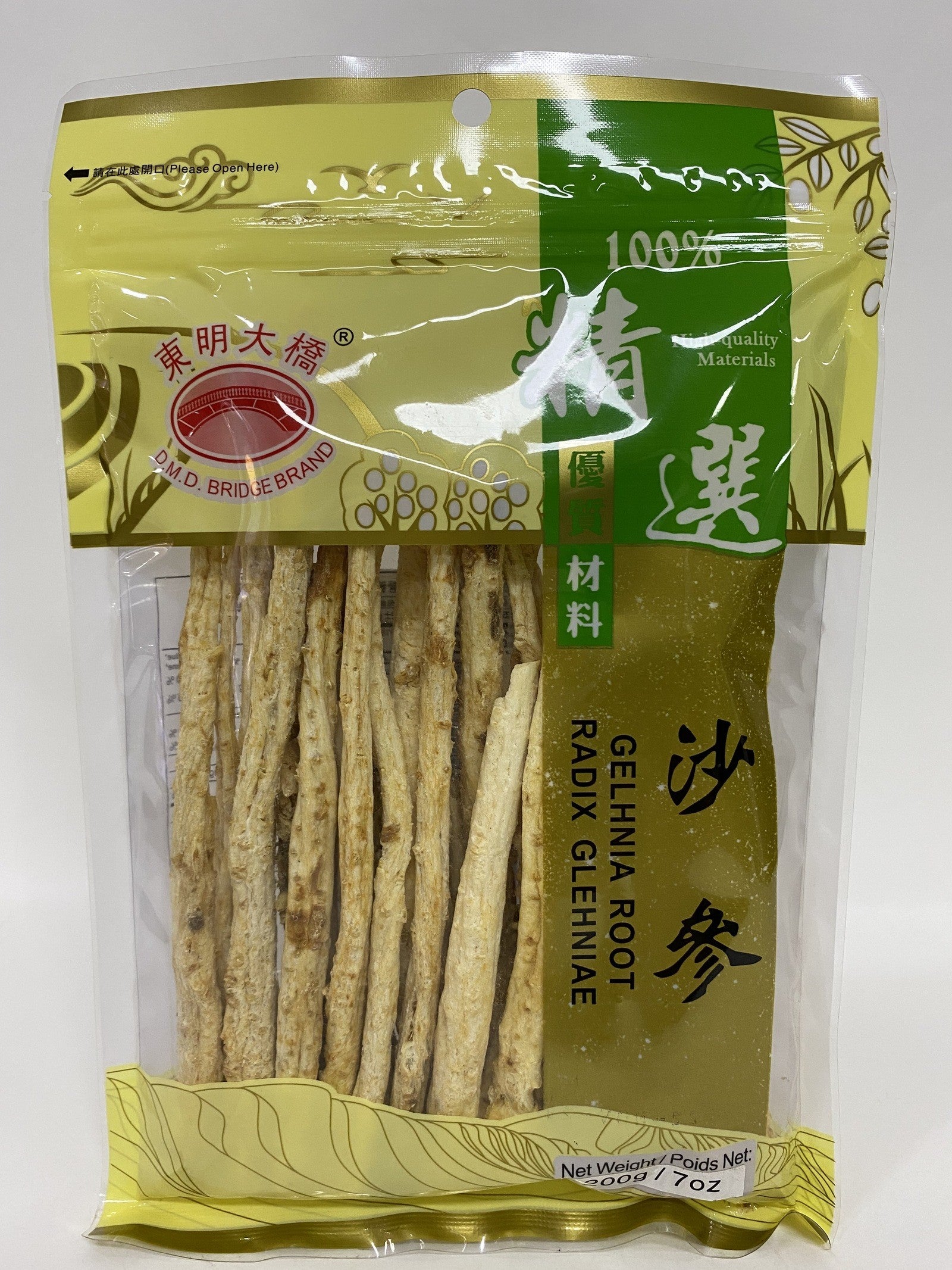 Raiz de Ginseng Radix Glehniae(沙参)- D.M.D Bridge Brand 200g