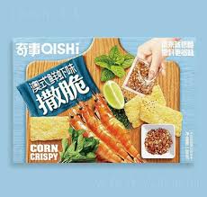 Biscoito de Milho Sabor Camarão Australiano(澳式蝦味玉米脆片)- Oishi 180g