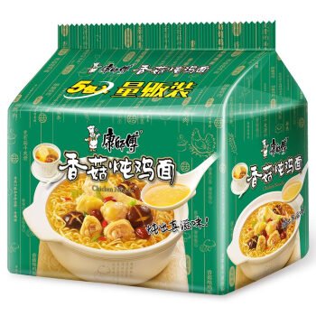 Macarrão Instantâneo Sabor Frango com Cogumelos(康师傅香菇炖鸡面)- Master Kong 5x103g
