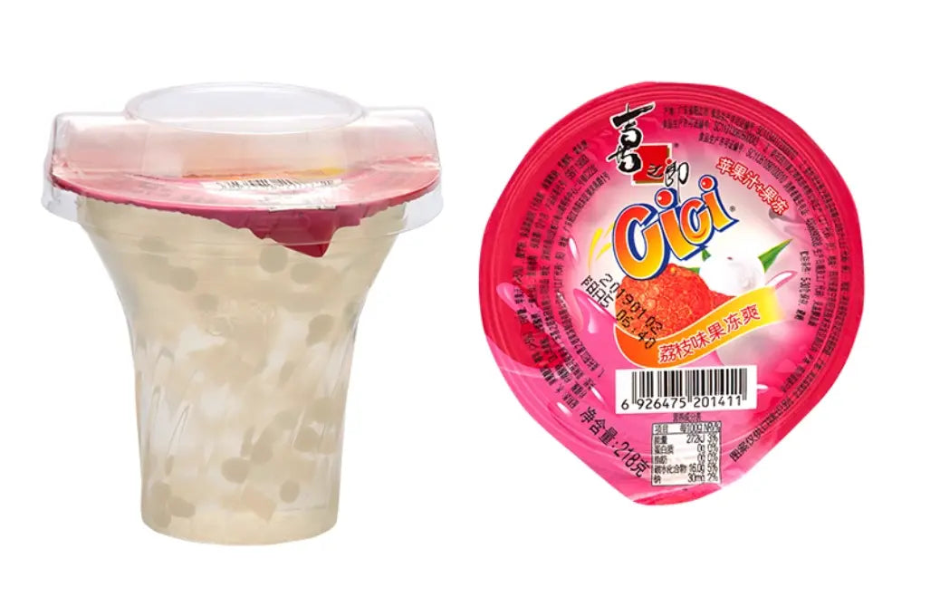 Gelatina de Lichia Cici(喜之郎果汁杯)- Jinmailang 218g