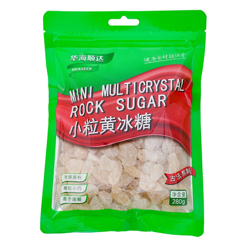 Açúcar Cristal Amarelo(小粒黄冰糖)- Huaseed 280g