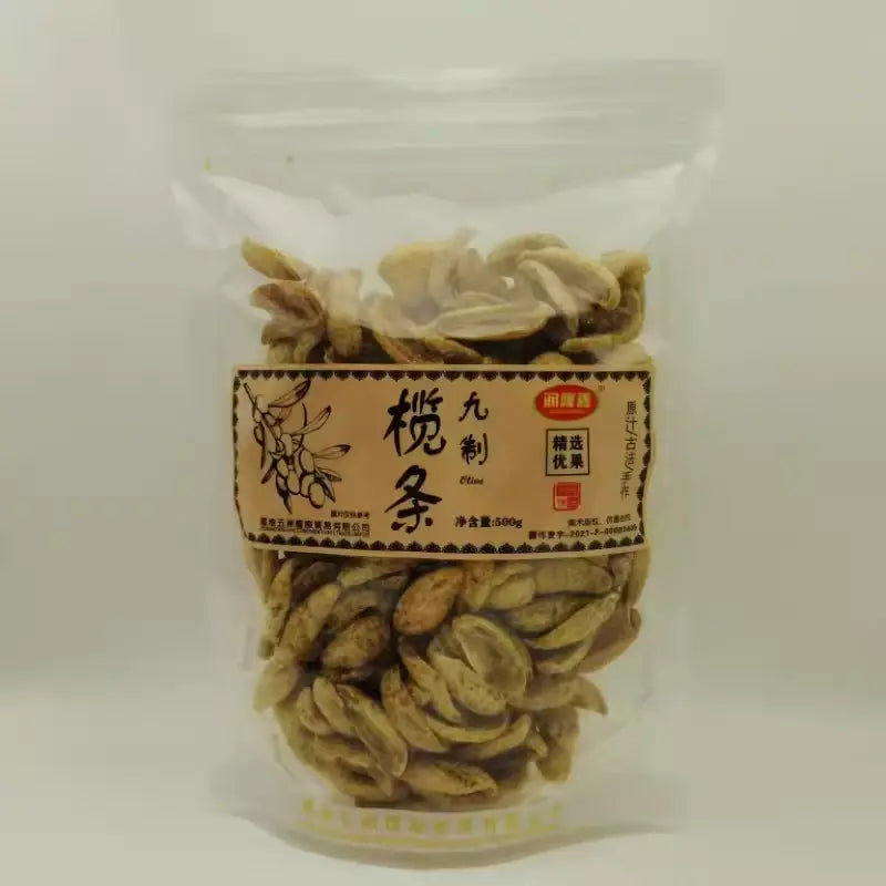 Azeitona Preservada Nove Processos(九制榄条)- Runlongjia 500g